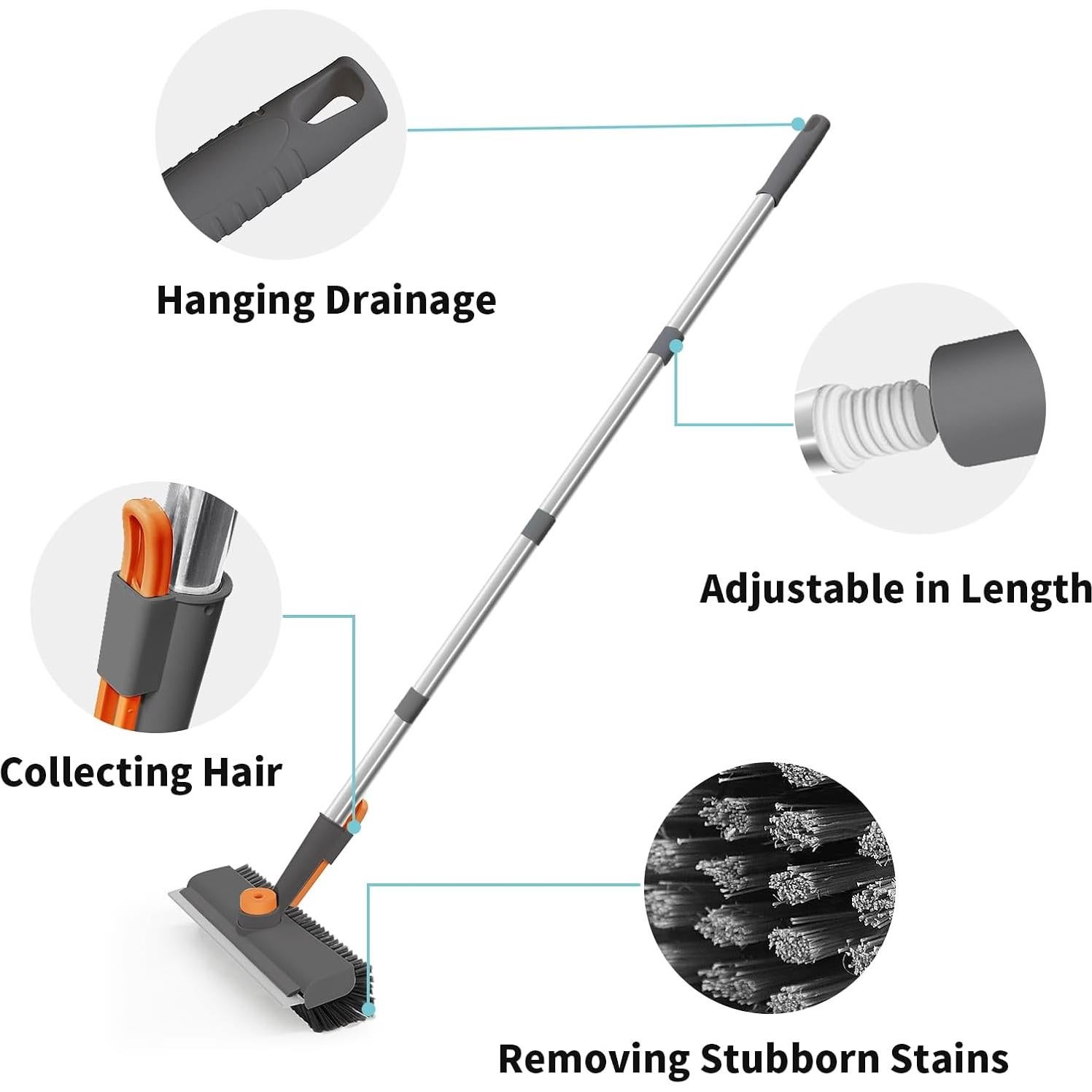 Cepillo de Fregado 3 en 1 AIR U+ con Mango Extensible 127 cm