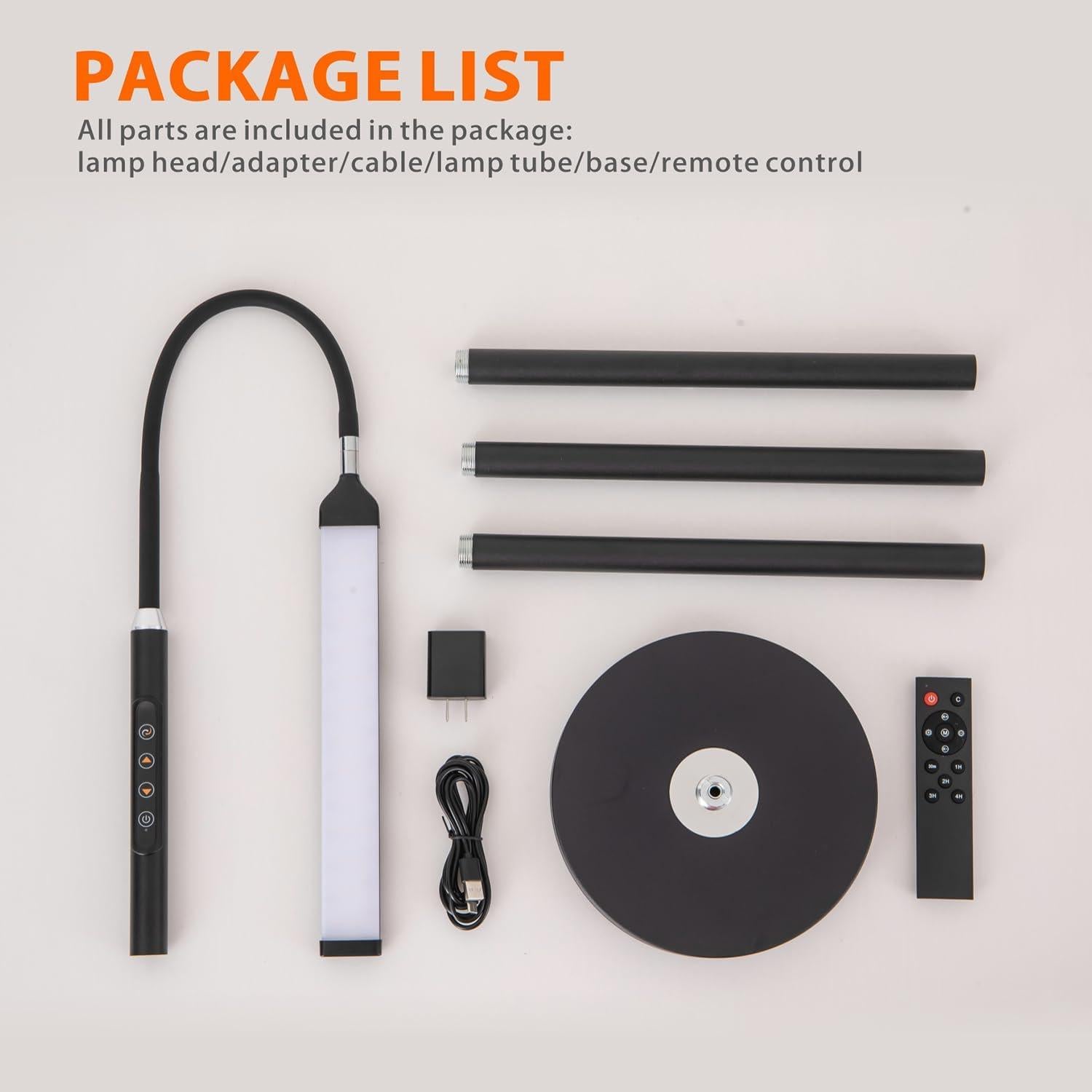 Lámpara de Pie LED Xxean D302 18W Regulable 70 cm Control Remoto