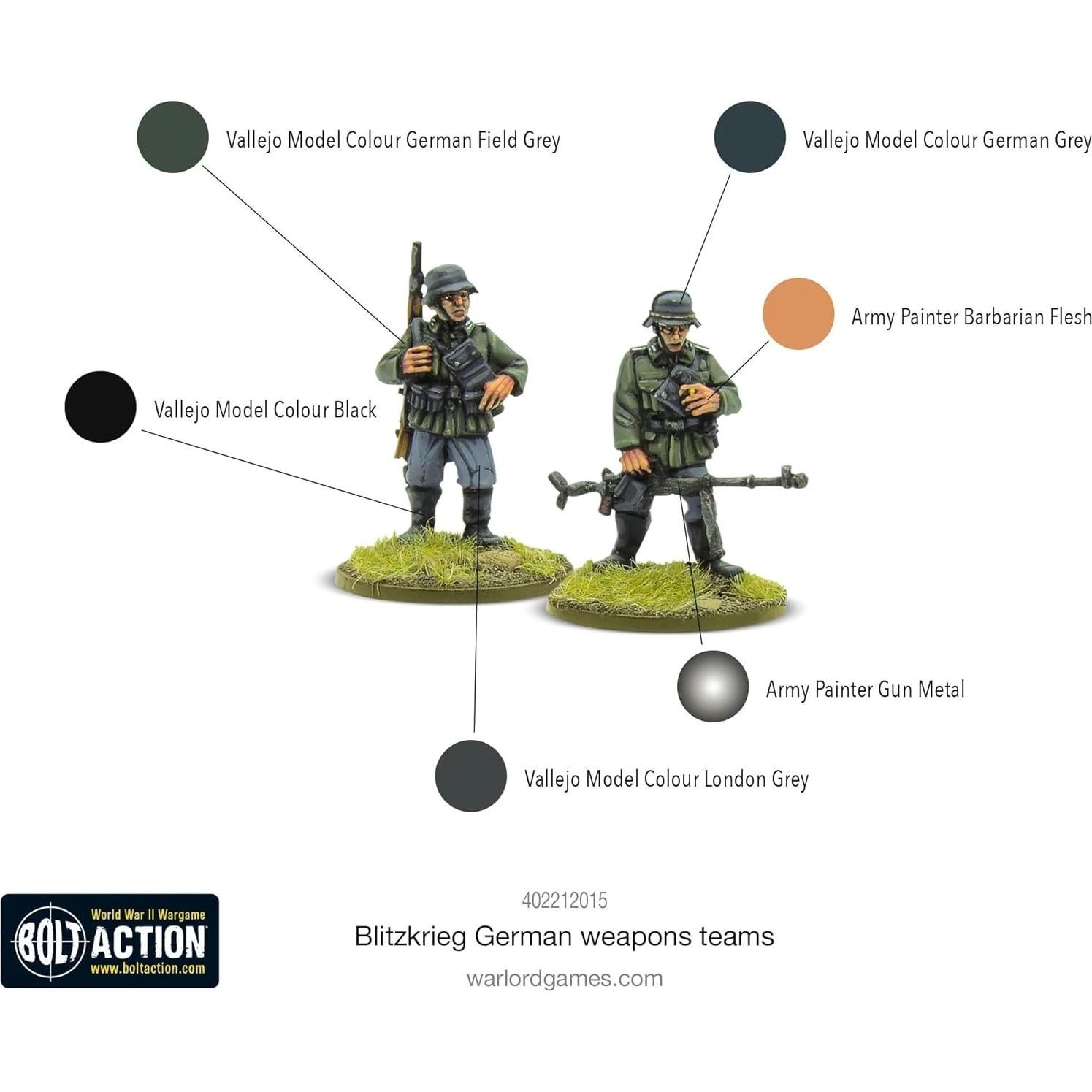 Miniaturas Warlord Games Blitzkrieg 28mm Equipos de Armas