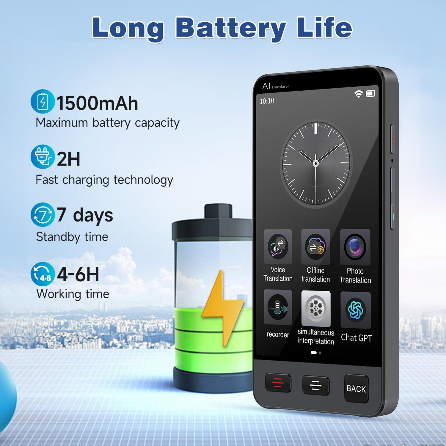 Traductor de Idiomas M80 Pro - Traducción Instantánea 142 Idiomas