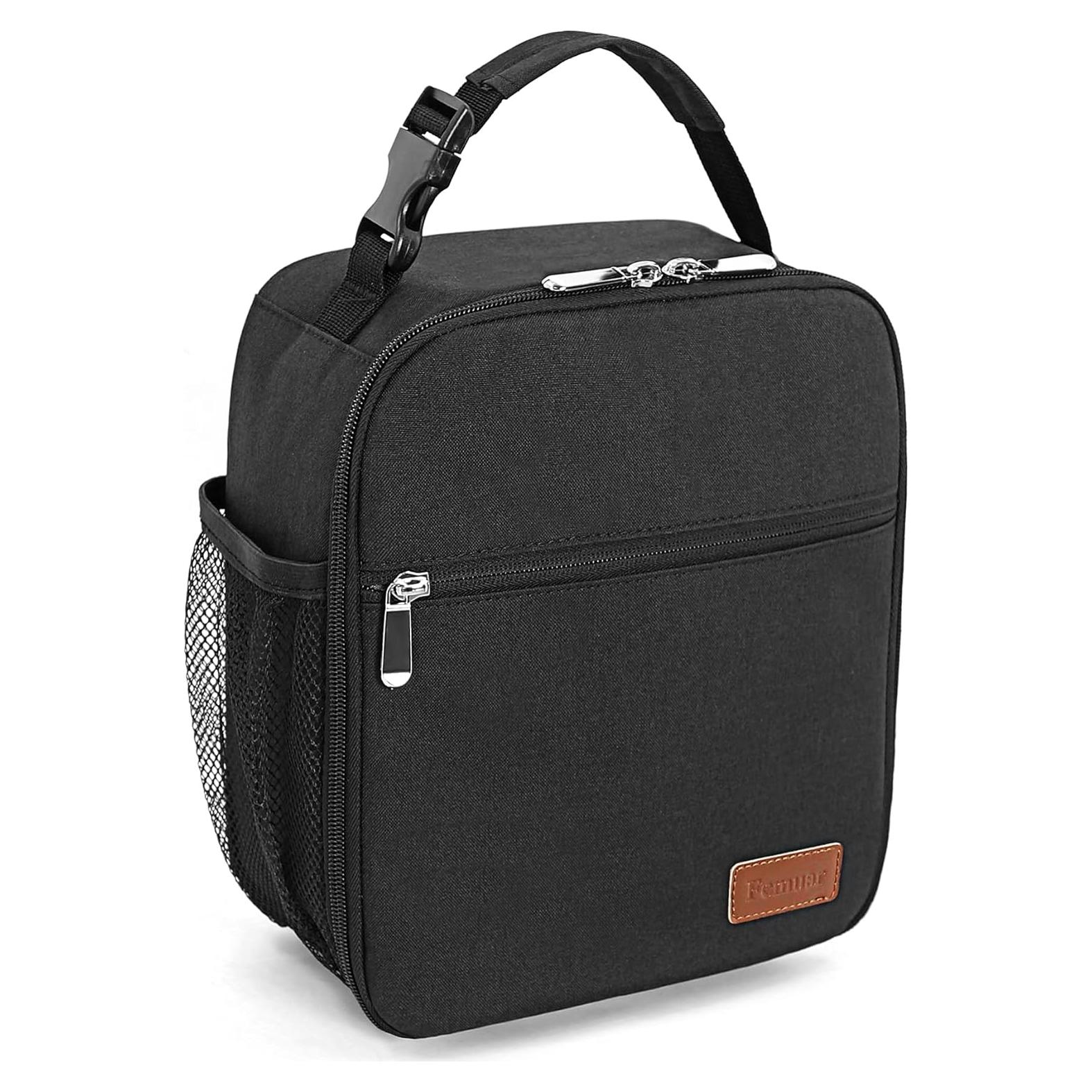 Caja de Almuerzo Femuar Negra 6.8L Reutilizable para Oficina