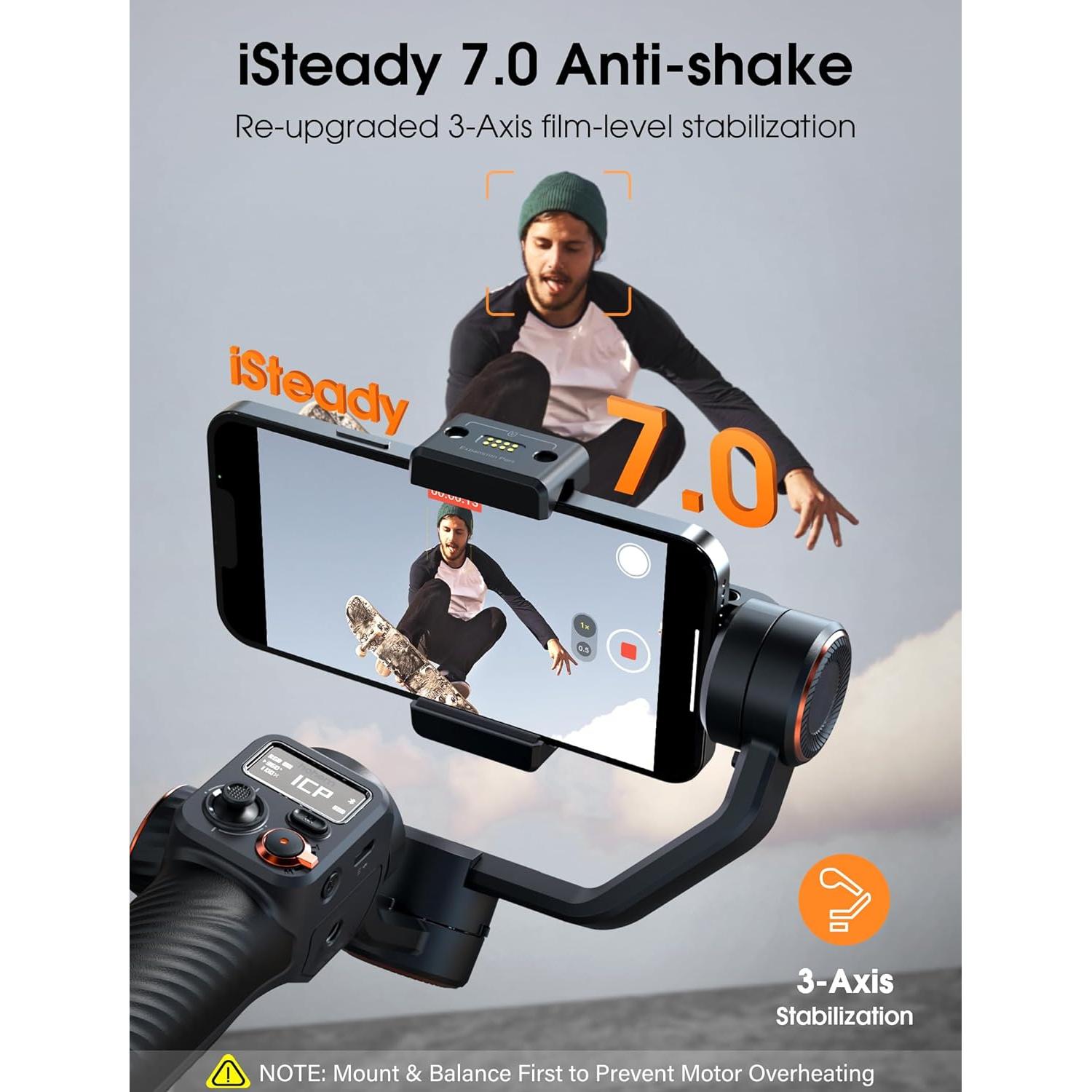 Estabilizador de Cardán Hohem iSteady M6 para Smartphone 0.4kg