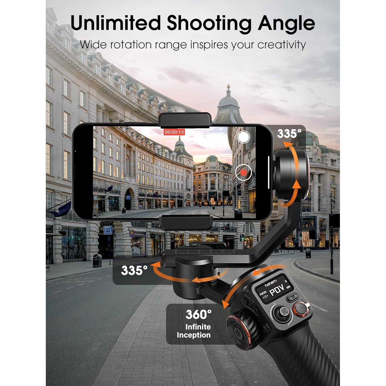 Estabilizador de Cardán Hohem iSteady M6 para Smartphone 0.4kg