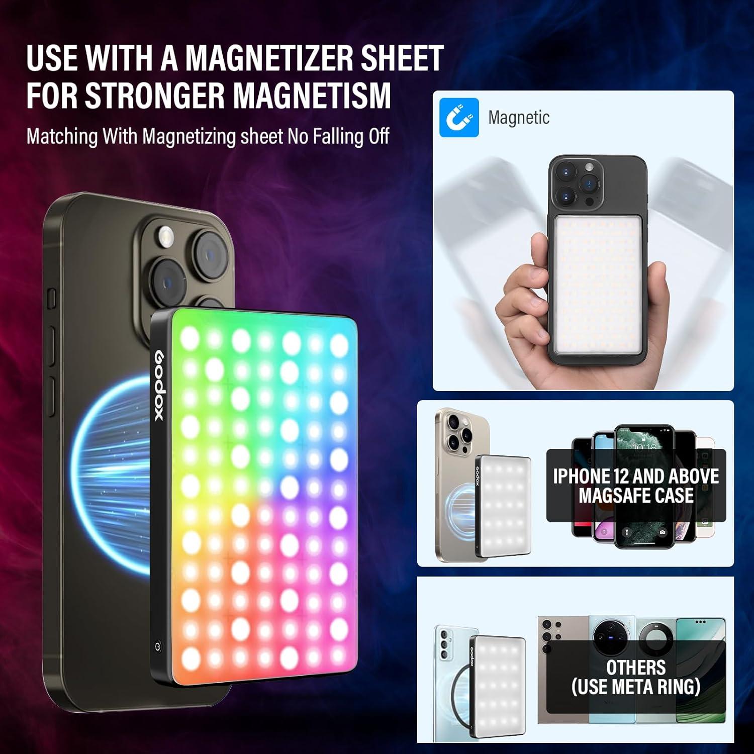 Luz de Relleno LED Godox MA5R Magnética 1800K-10000K