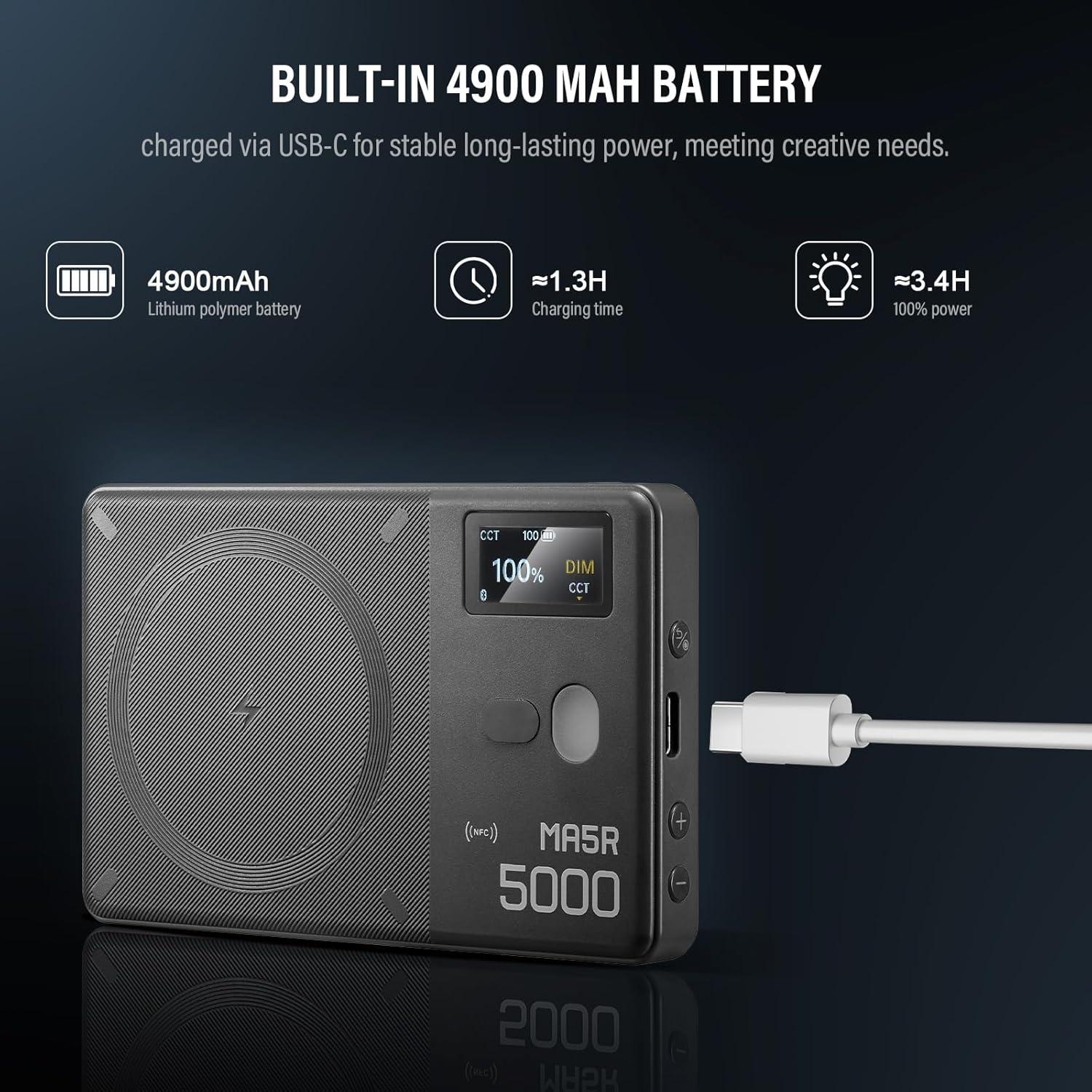 Luz de Relleno LED Godox MA5R Magnética 1800K-10000K