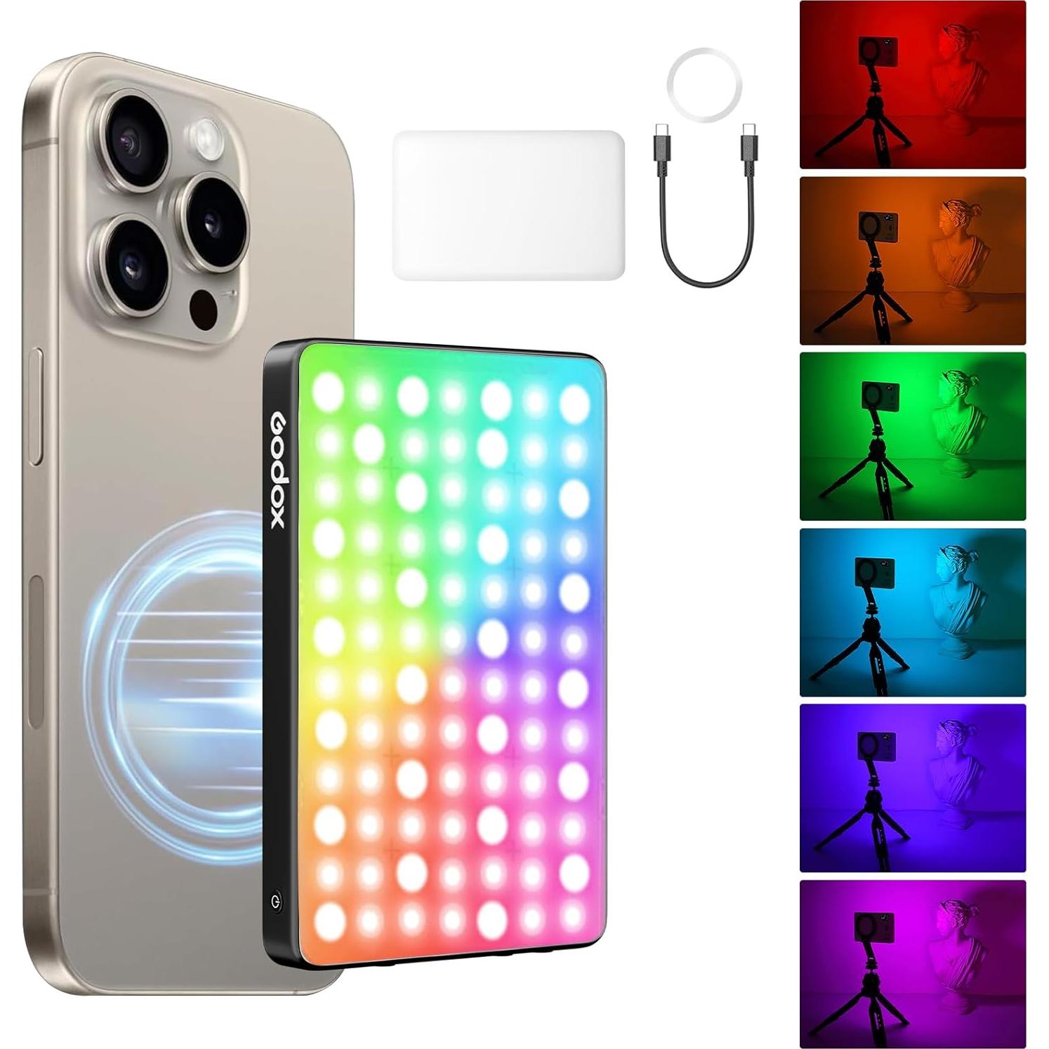 Luz de Relleno LED Godox MA5R Magnética 1800K-10000K