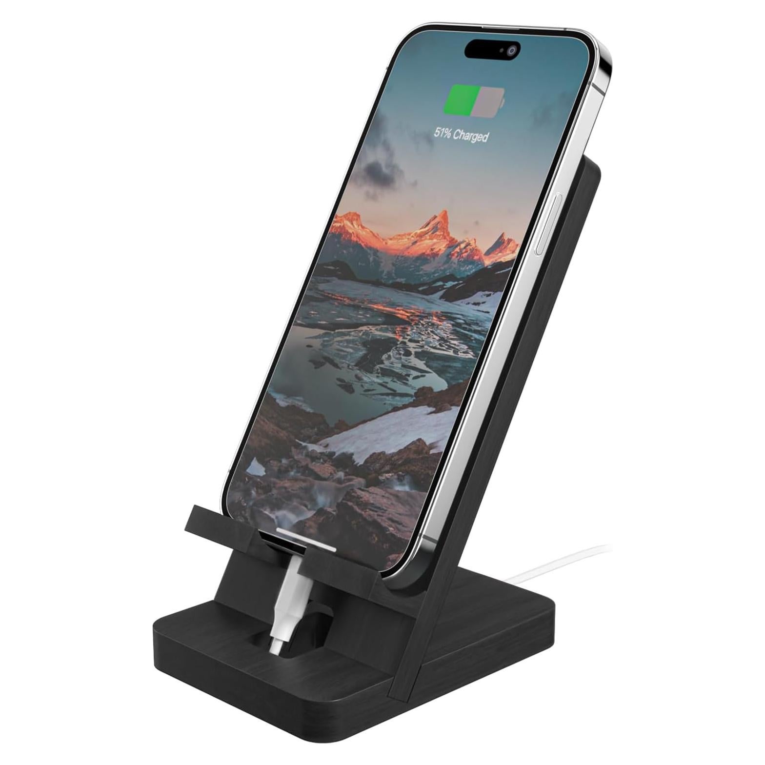 Soporte para teléfono móvil T TARANTO negro portátil