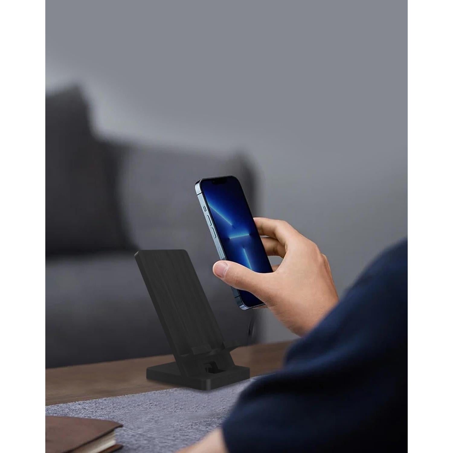 Soporte para teléfono móvil T TARANTO negro portátil