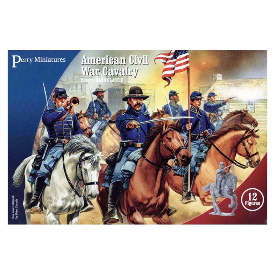 Plastic Toy Soldiers Kit 28mm American Civil War Calvary 12 Mounted Figures Wargaming Set