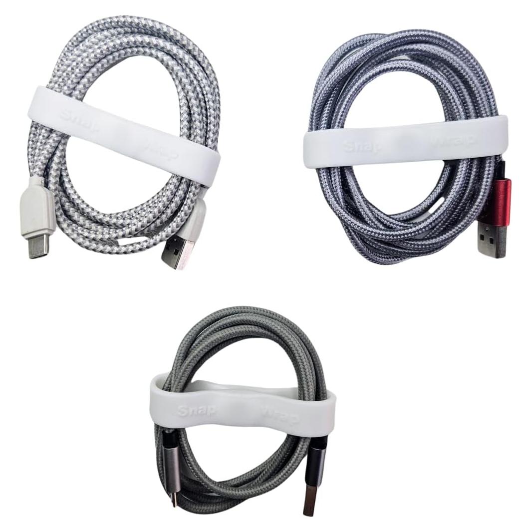Organizador de Cables Magnético GoCJ | Paquete de 6 | Silicona