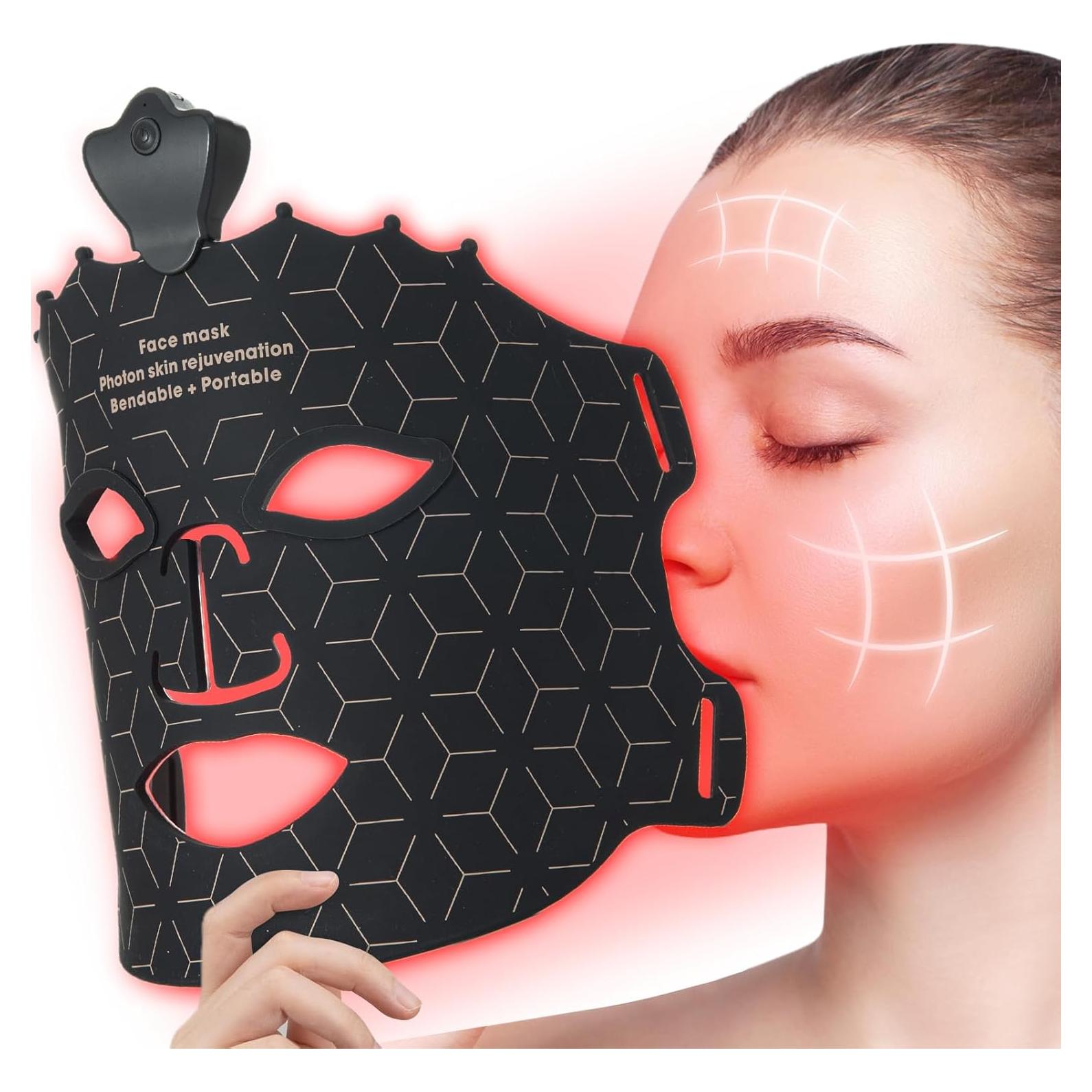 Máscara de Luz Roja SUERBEATY 7 Colores Cuidado Facial Recargable