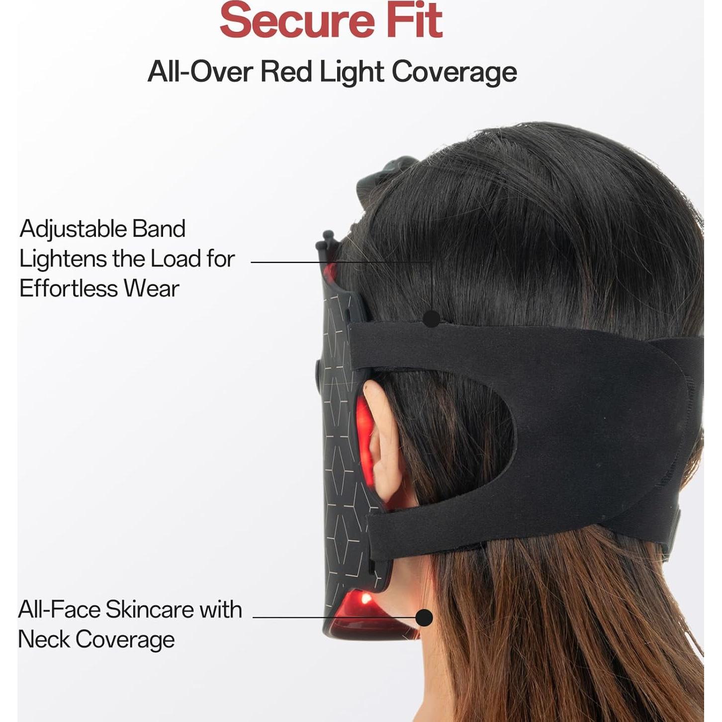 Máscara de Luz Roja SUERBEATY 7 Colores Cuidado Facial Recargable