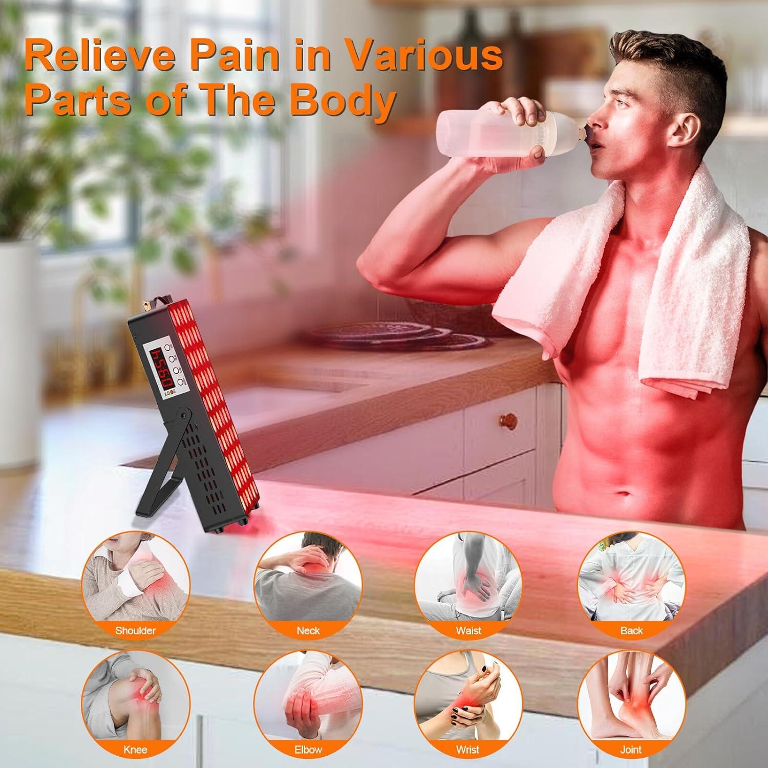 Terapia de Luz Roja Tuohun 300W para Cara y Cuerpo 660nm 850nm