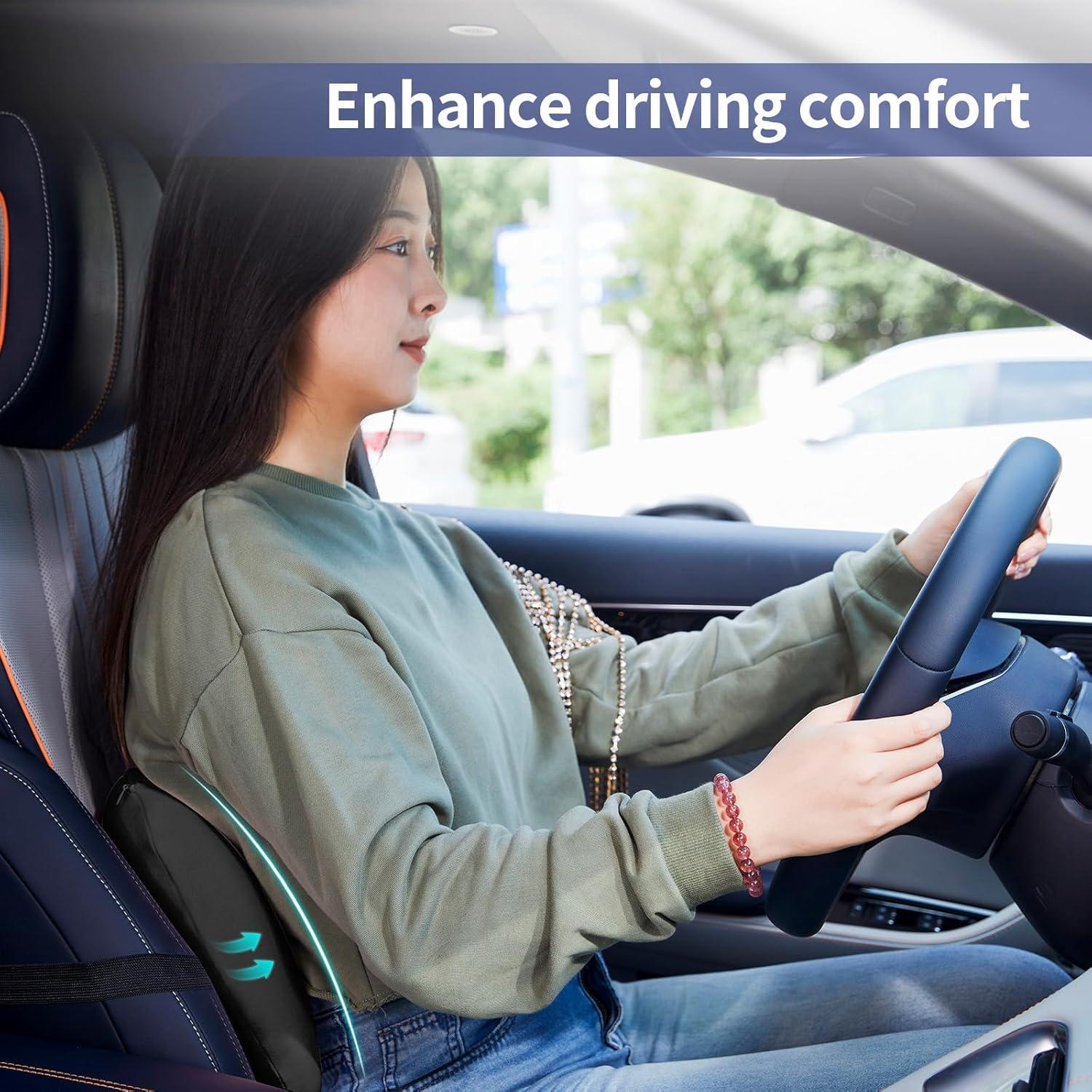 Almohada Lumbar Ergonómica BYMECOST Espuma Viscoelástica Negra