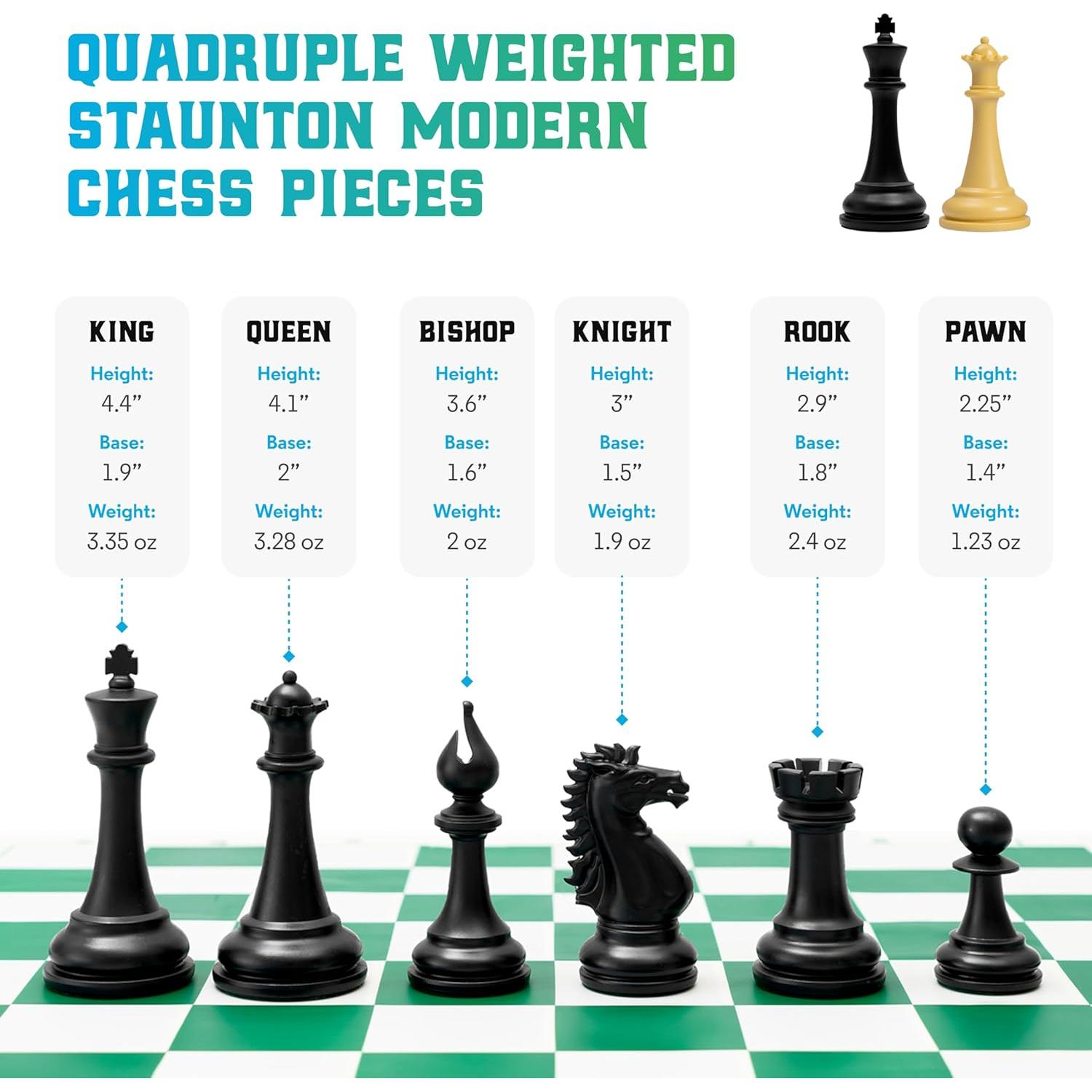 Juego de Ajedrez Profesional Mejor Juego de Ajedrez 4x XL