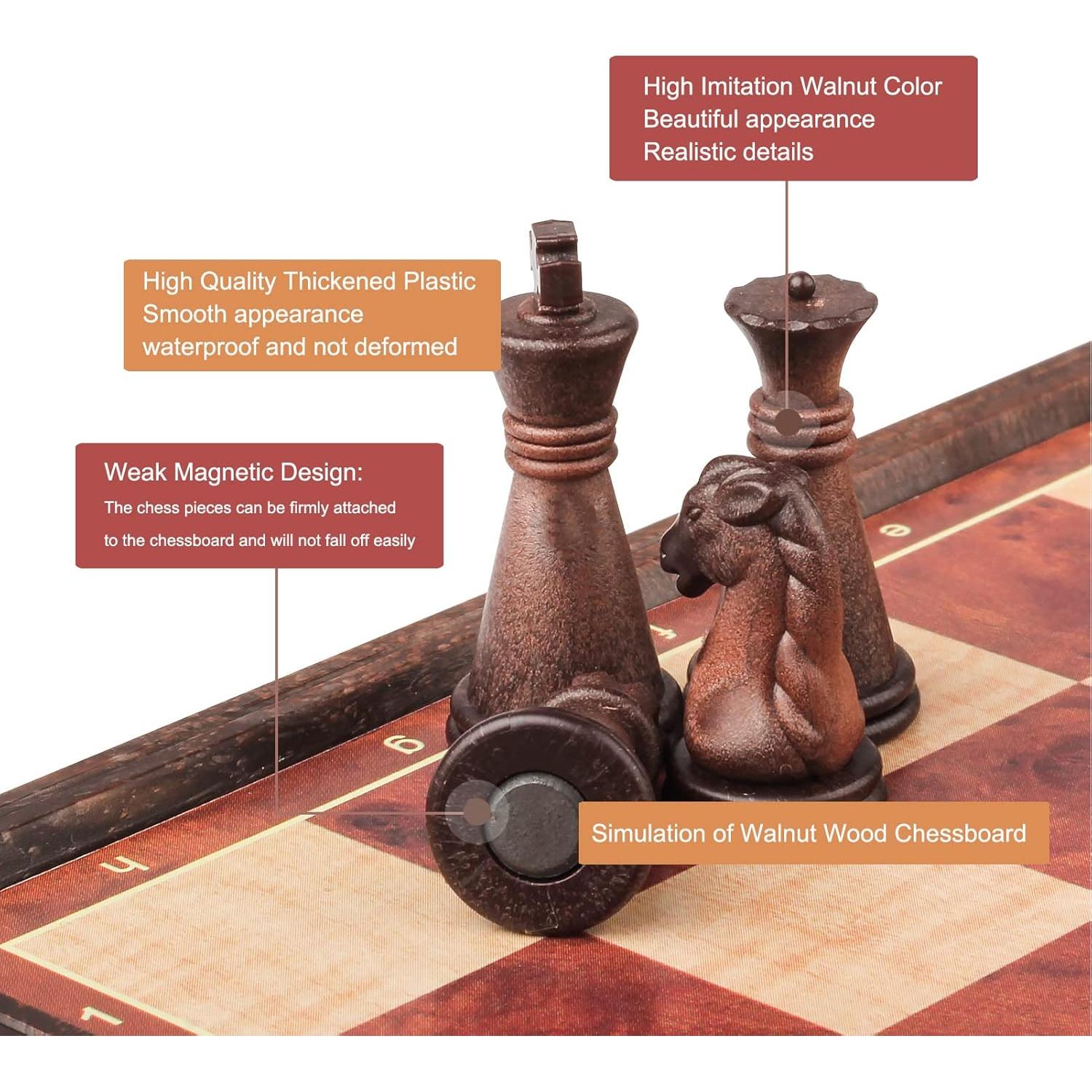 Juego de Ajedrez Magnético Plegable 20.32 cm Shantou