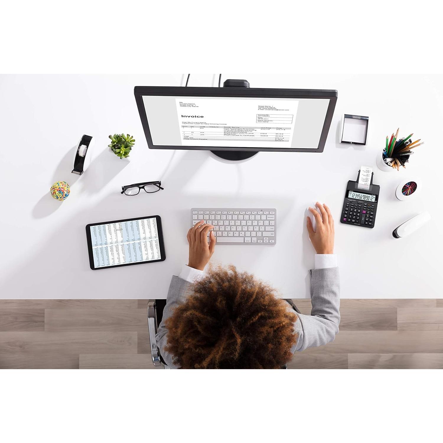 Calculadora de Escritorio Casio HR-170RC Plus con Impresora