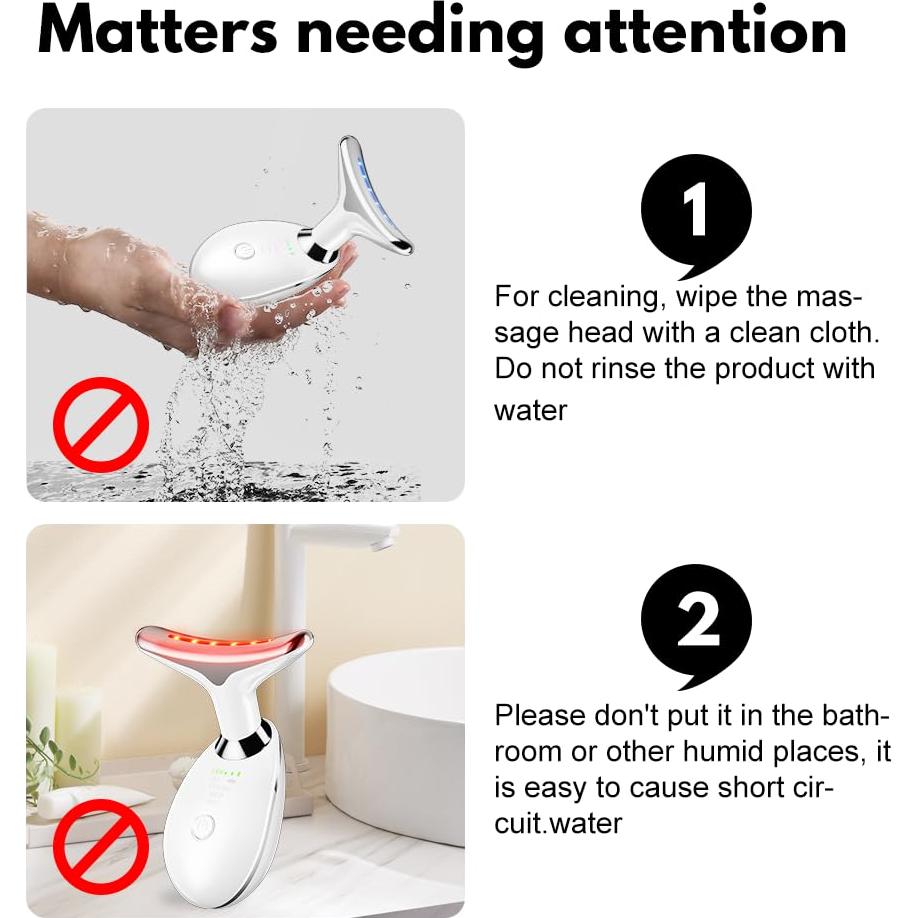 Masajeador Facial YUNRUO 3 Modos Vibración Doble Papada