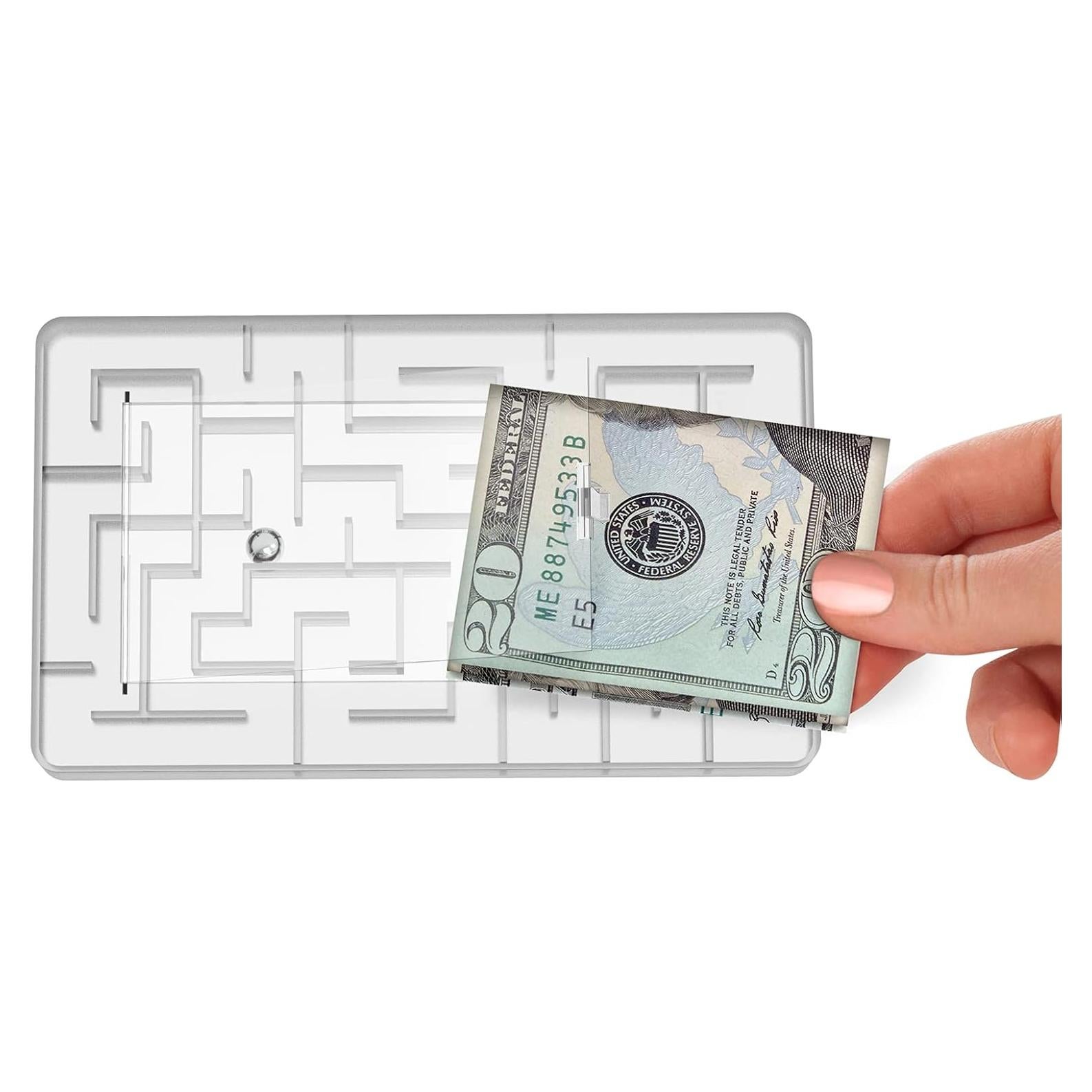 Caja de Rompecabezas de Dinero MoneyMaze - Sostenedor Reutilizable 16x9 cm