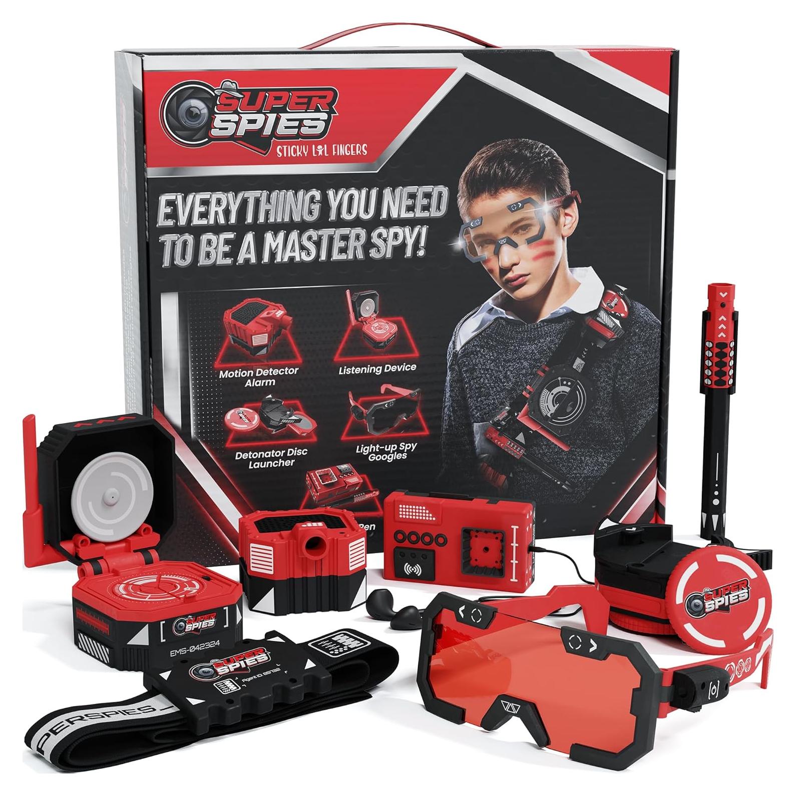 Kit Agente Secreto Sticky Lil Fingers - Juguete Ninja 6 Gadgets