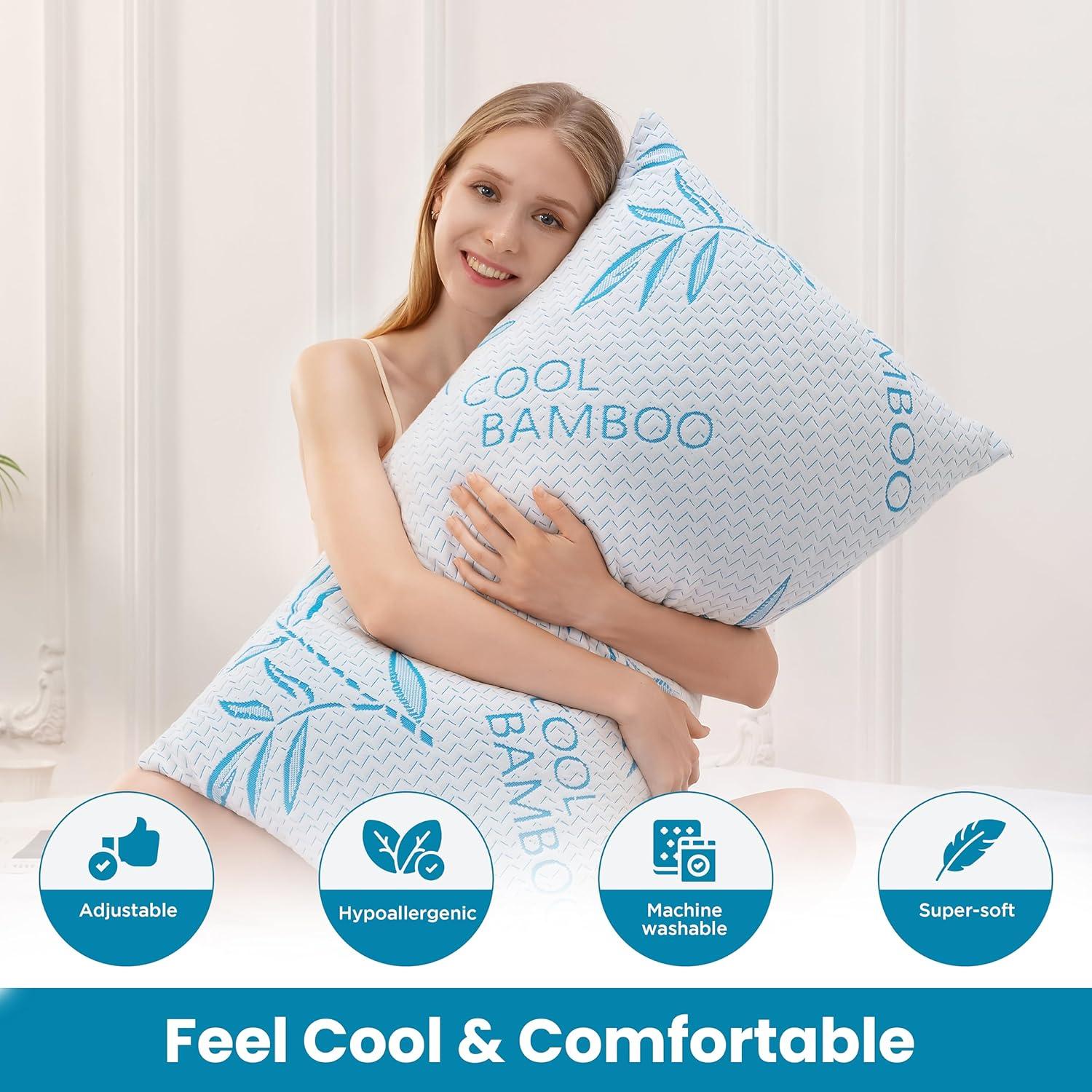 Almohadas ComfySleep de Espuma Viscoelástica - Paquete de 2 Estándar