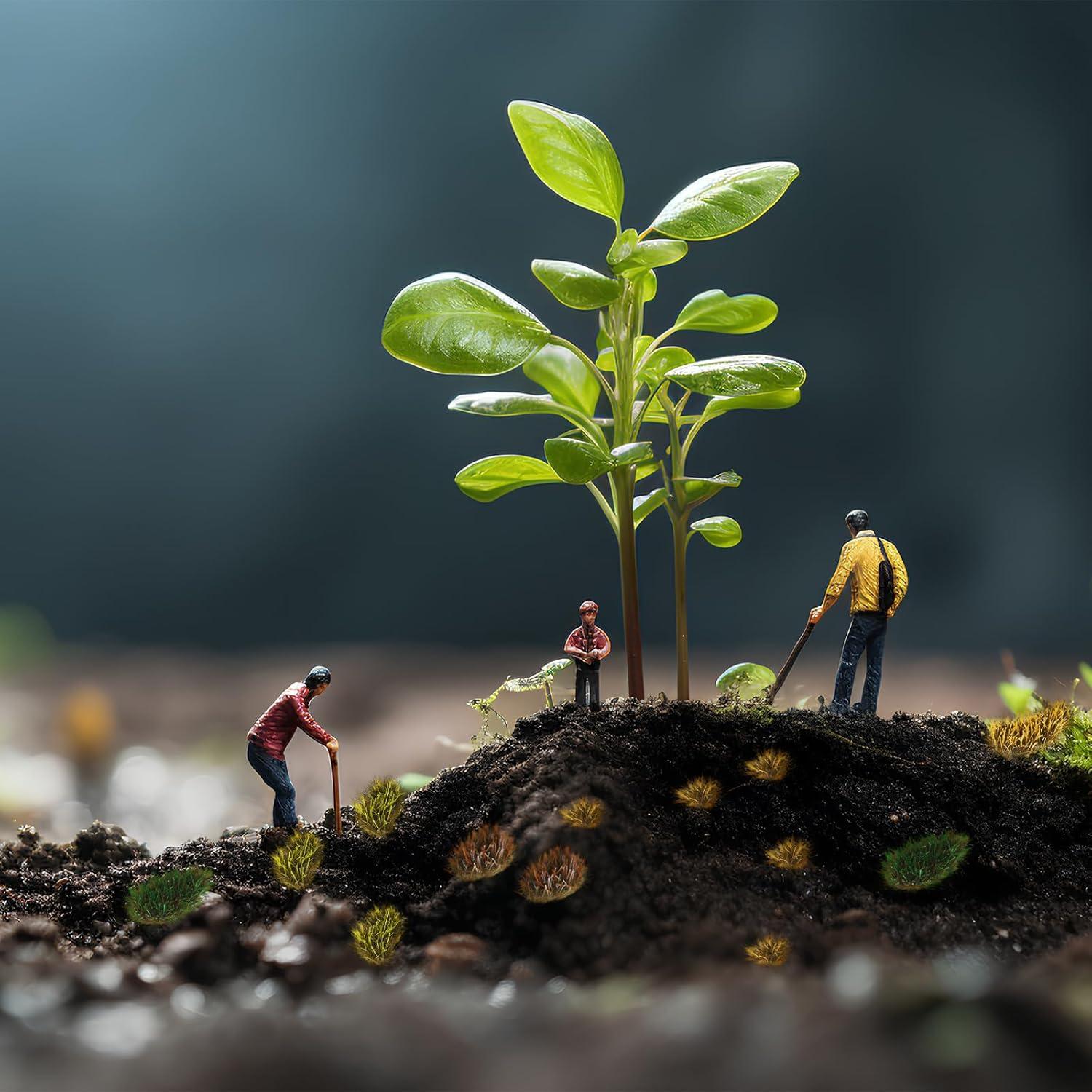 288 Piezas de Hierba Estática Autoadhesiva Redbaker DIY