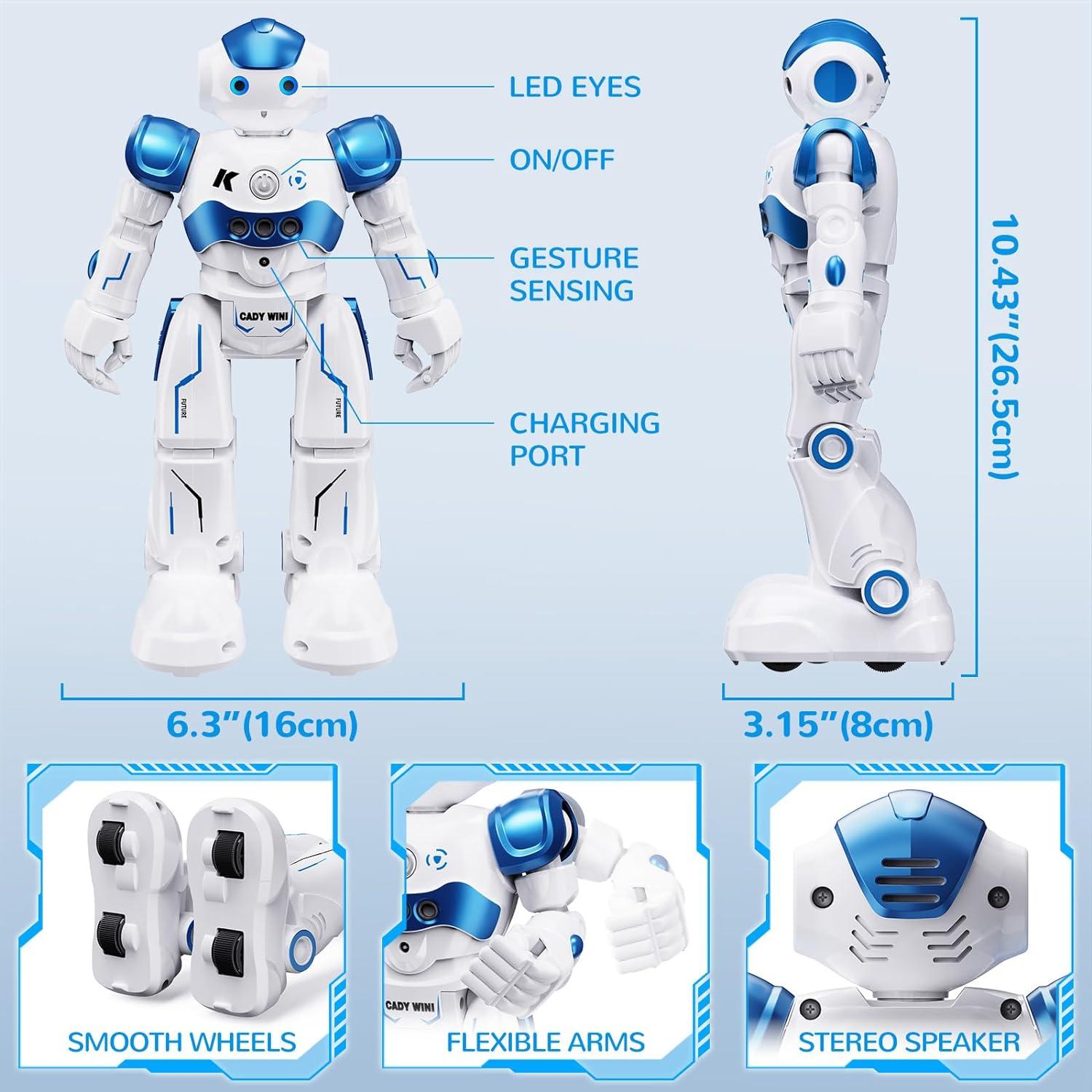 Robot RC Programable SGILE Azul con Detección de Gestos