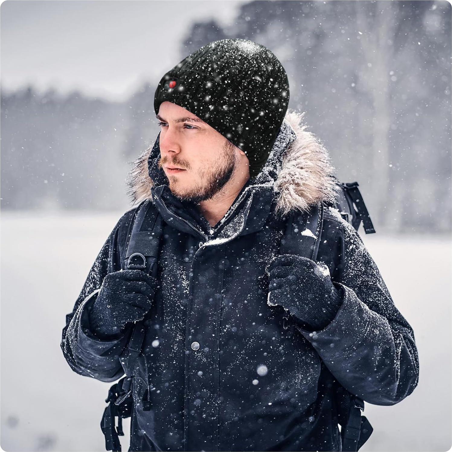 Gorro Beanie Calentado SVPRO Unisex con Batería Recargable