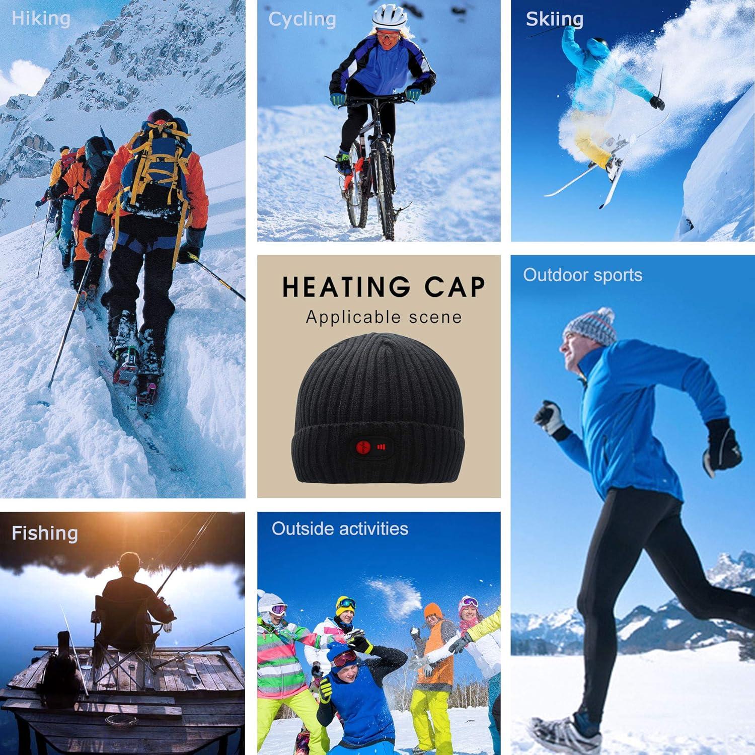 Gorro Beanie Calentado SVPRO Unisex con Batería Recargable