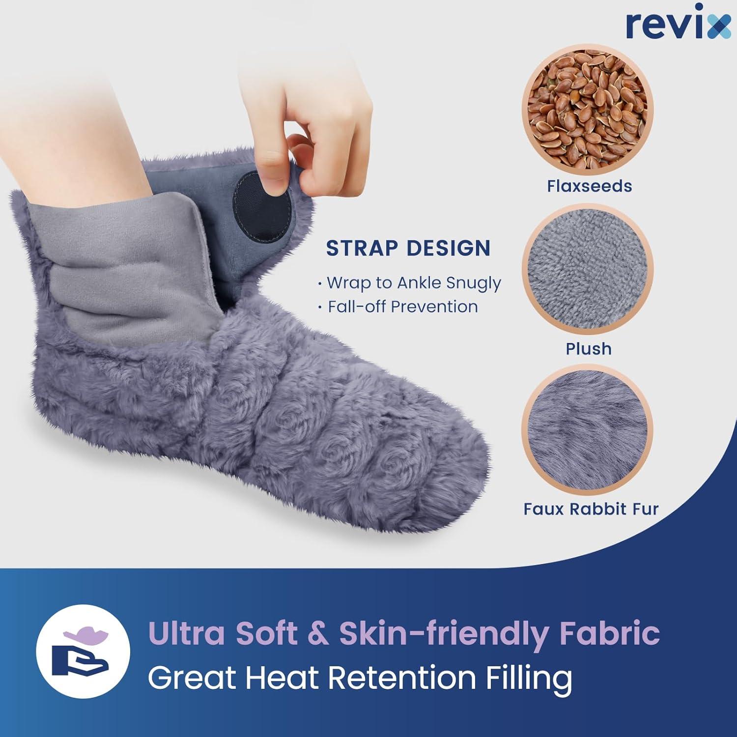 Botas Calentables REVIX para Pies y Tobillos - Gris S/M