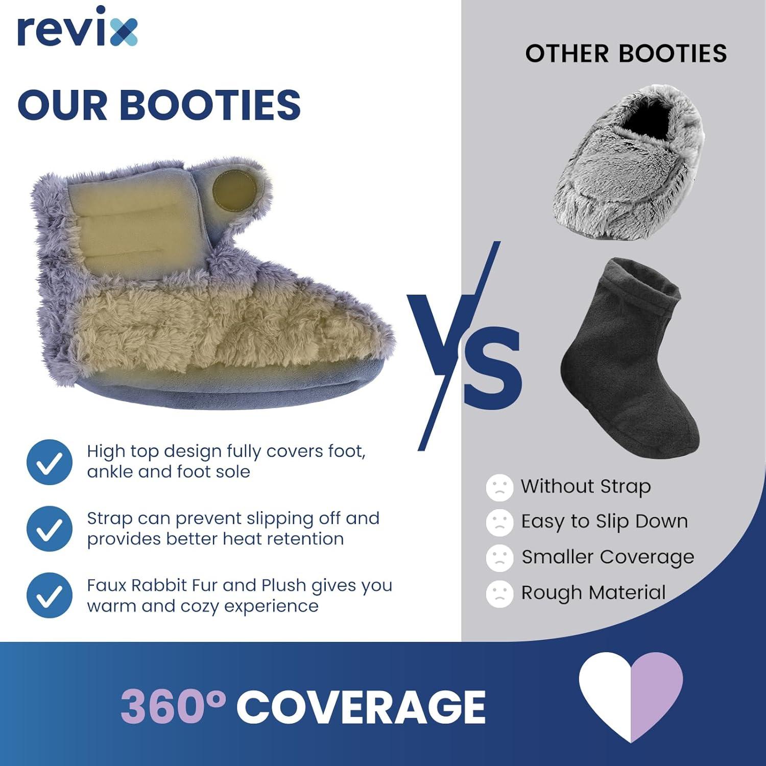 Botas Calentables REVIX para Pies y Tobillos - Gris S/M