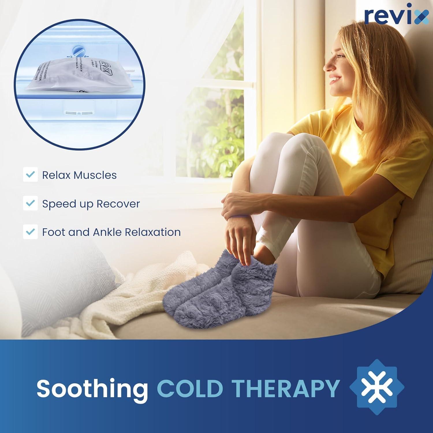 Botas Calentables REVIX para Pies y Tobillos - Gris S/M