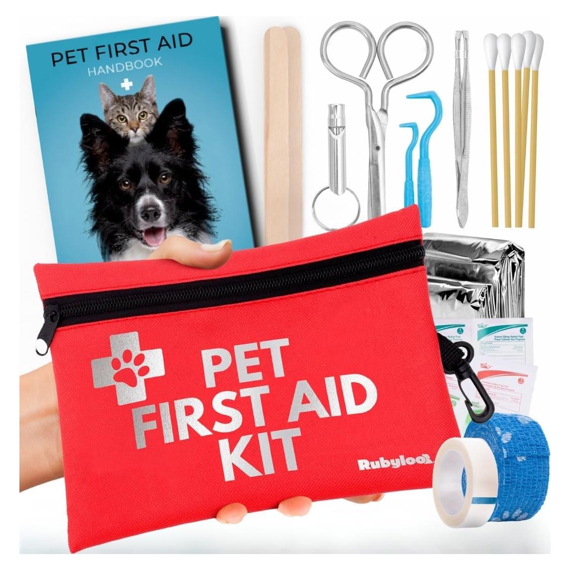 Kit de Primeros Auxilios para Perros Rubyloo 39 Piezas Viaje