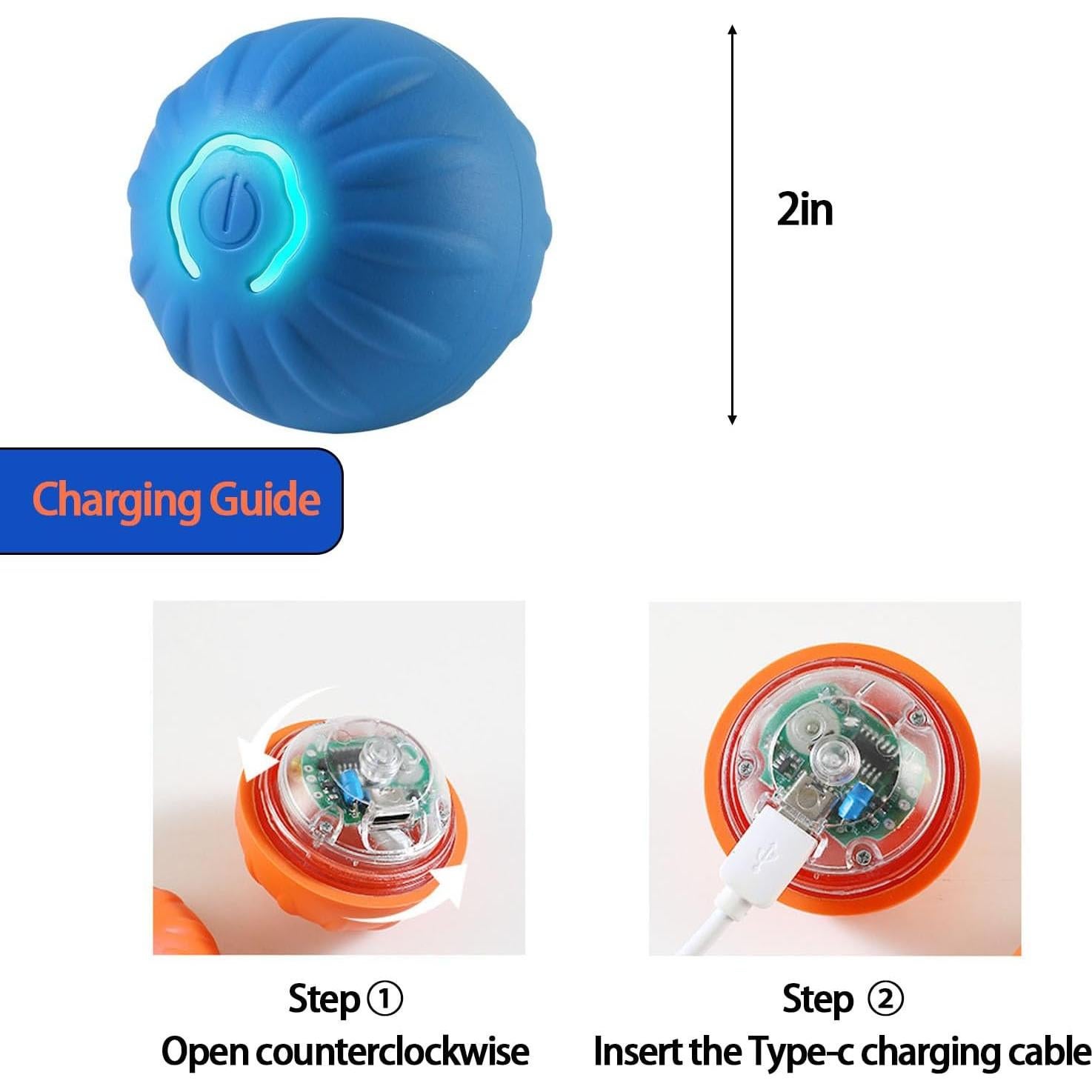 Pelota Automática Rebotadora Trumoon para Perros Pequeños 5.2 cm