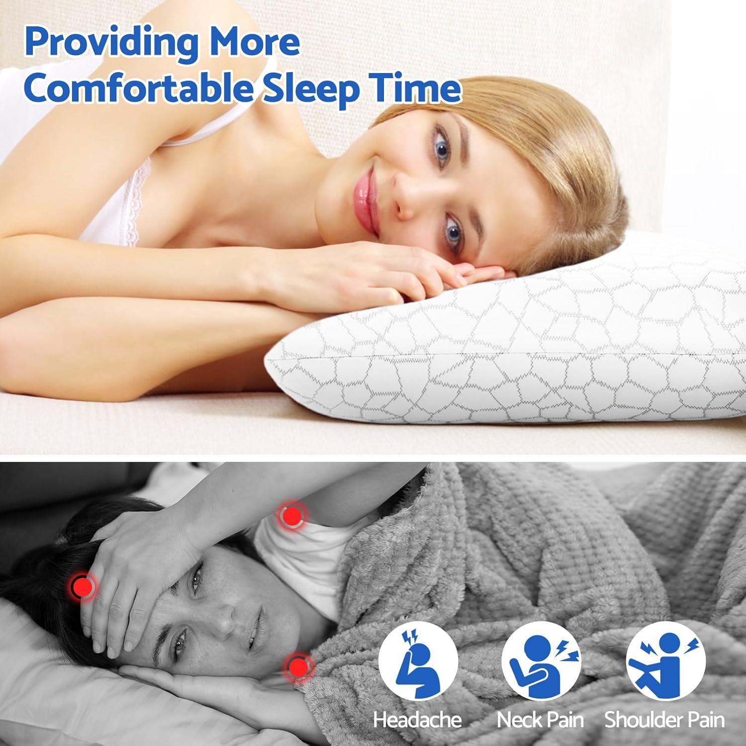 Almohada Viscoelástica CushZone Refrigerante 66.5x41.9cm