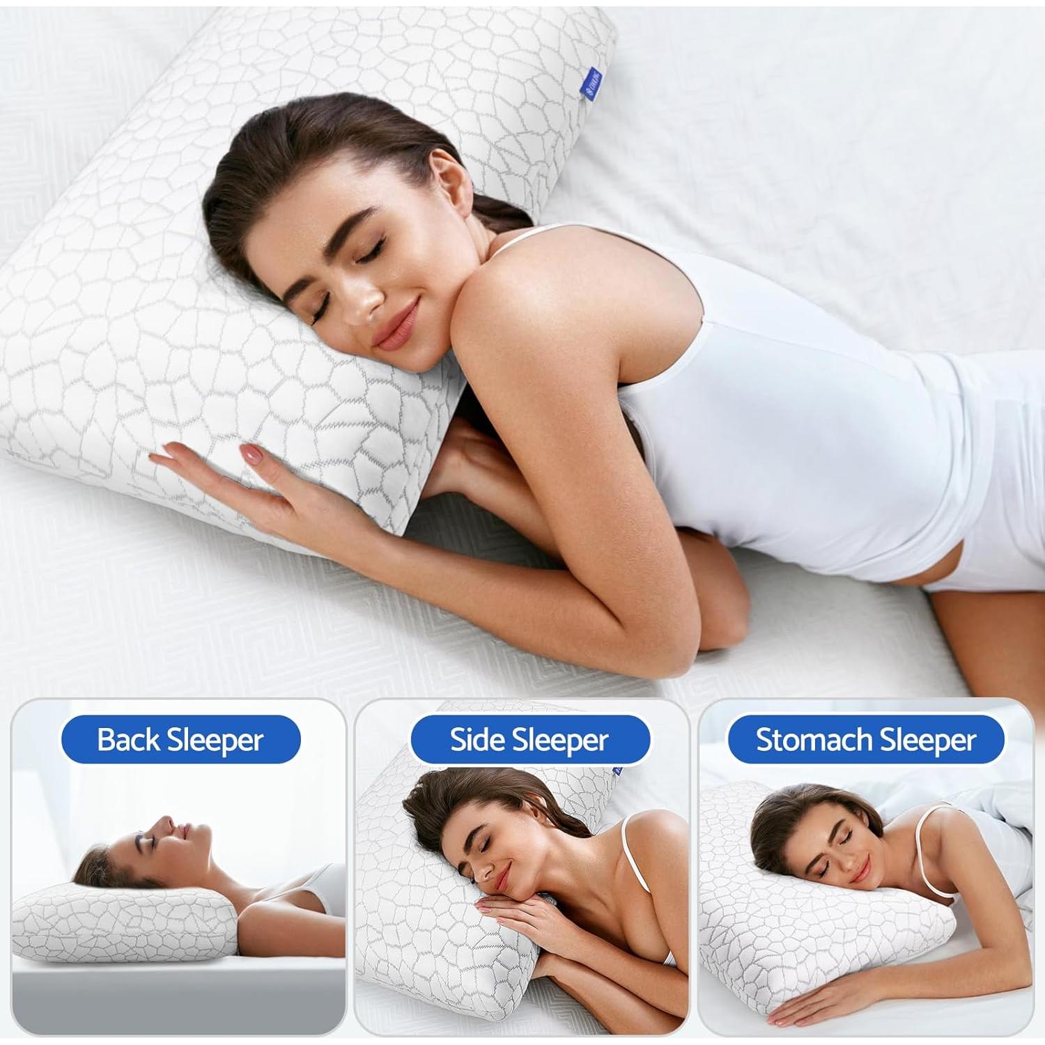 Almohada Viscoelástica CushZone Refrigerante 66.5x41.9cm