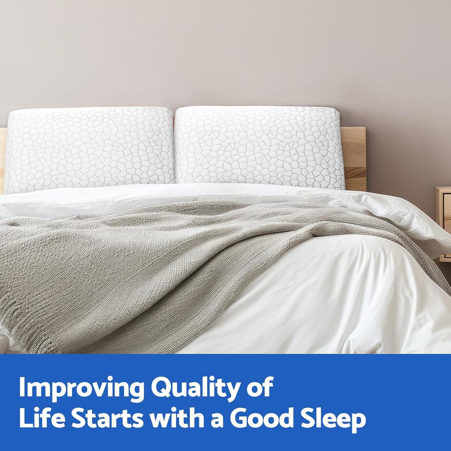 Almohada Viscoelástica CushZone Refrigerante 66.5x41.9cm