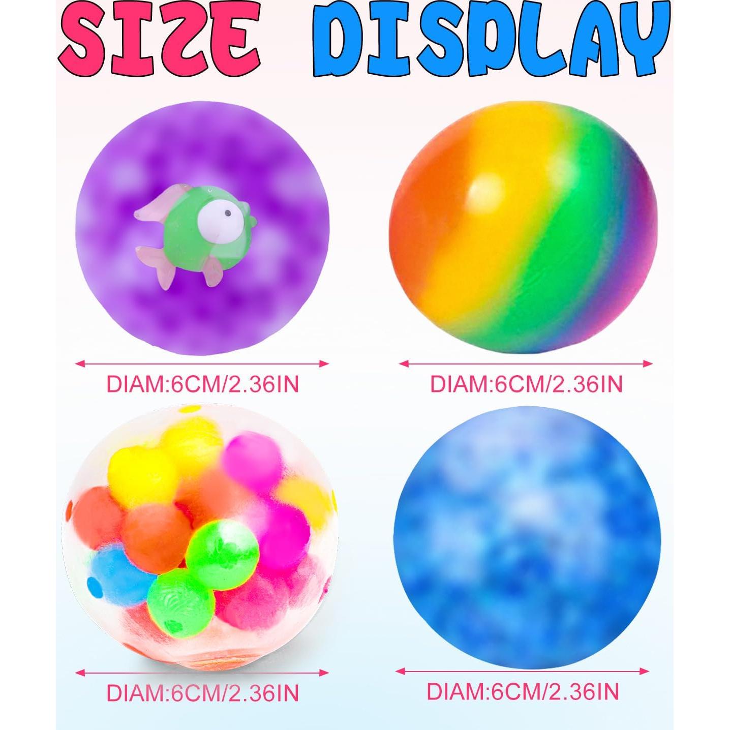 Juego de 4 Pelotas Antiestrés BESNEL - Alivio de Ansiedad