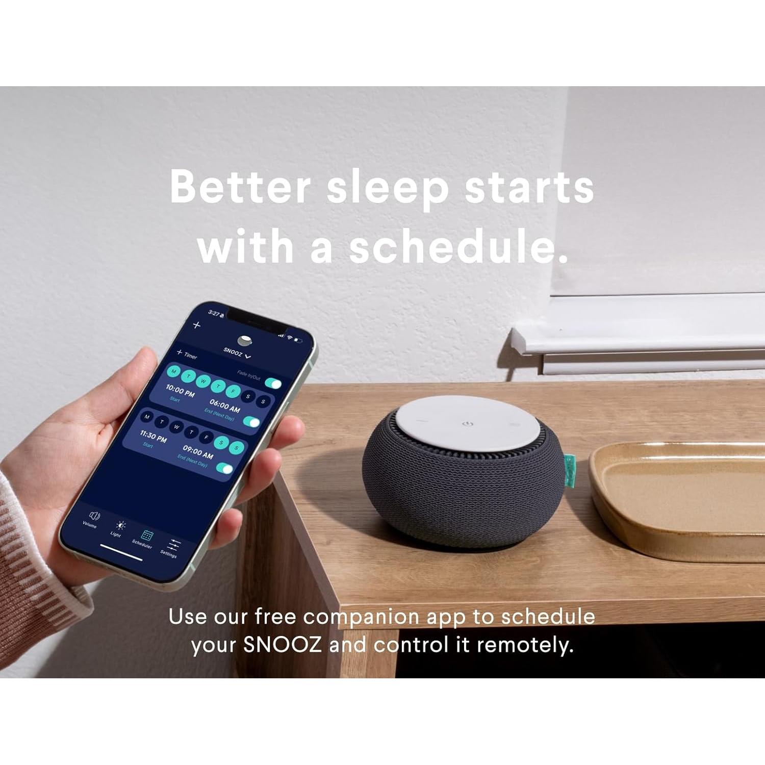 Máquina de Sonido SNOOZ Ruido Blanco Portátil Carbón 0.73 kg