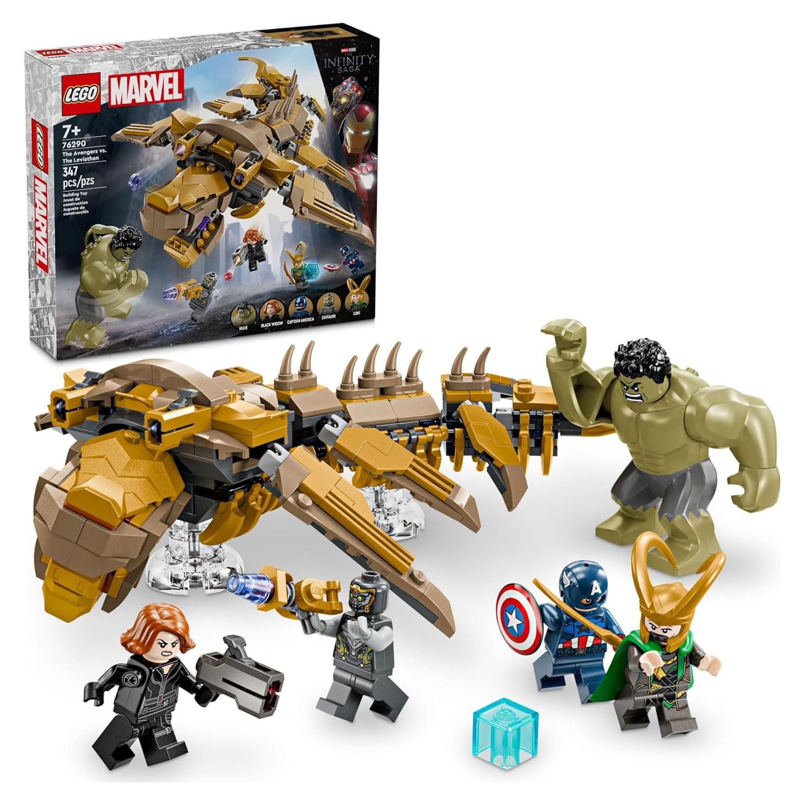 LEGO Marvel Vengadores vs Leviatán 76290, 347 Piezas