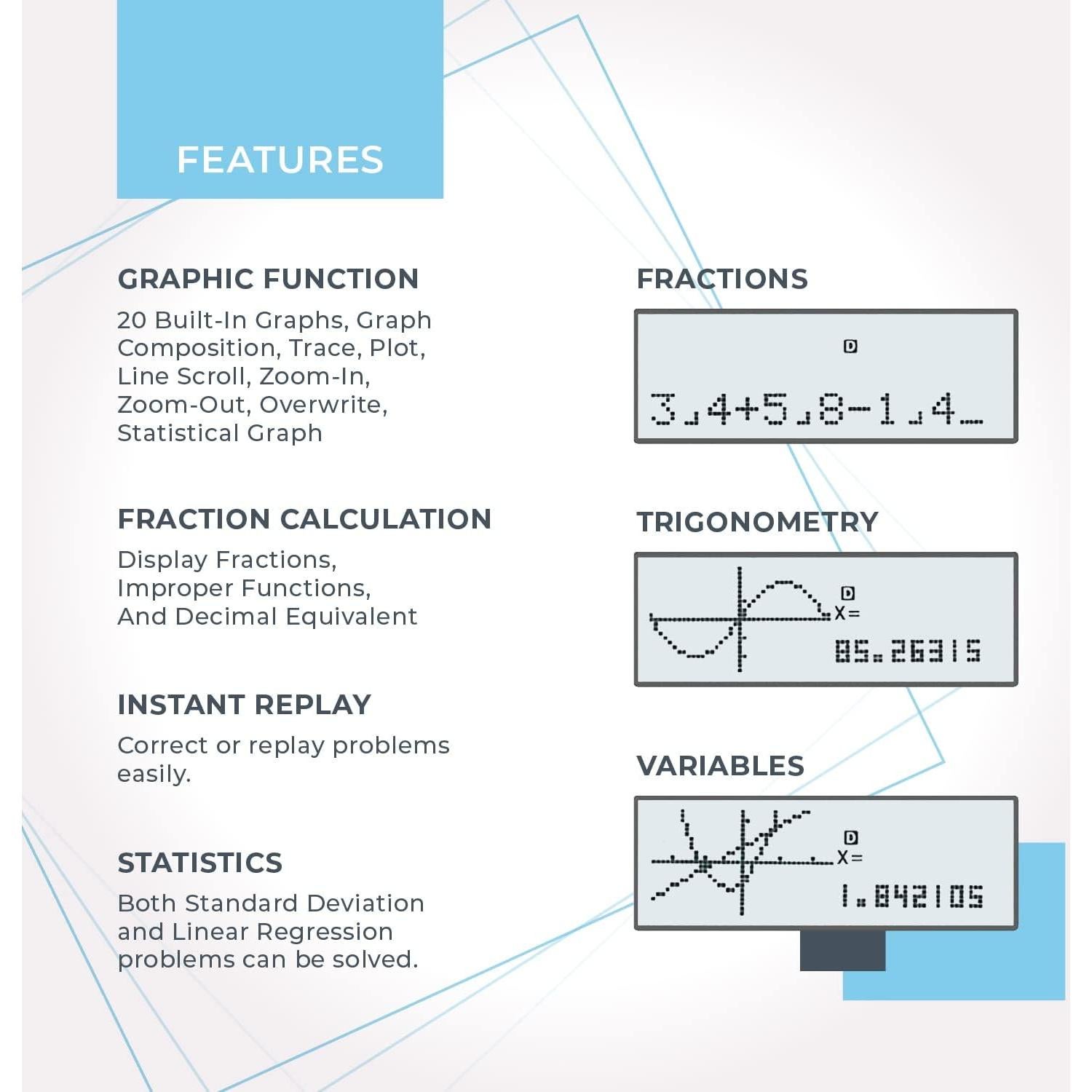Calculadora Científica Catiga CS-121 Gráfica Rosa 360 Funciones