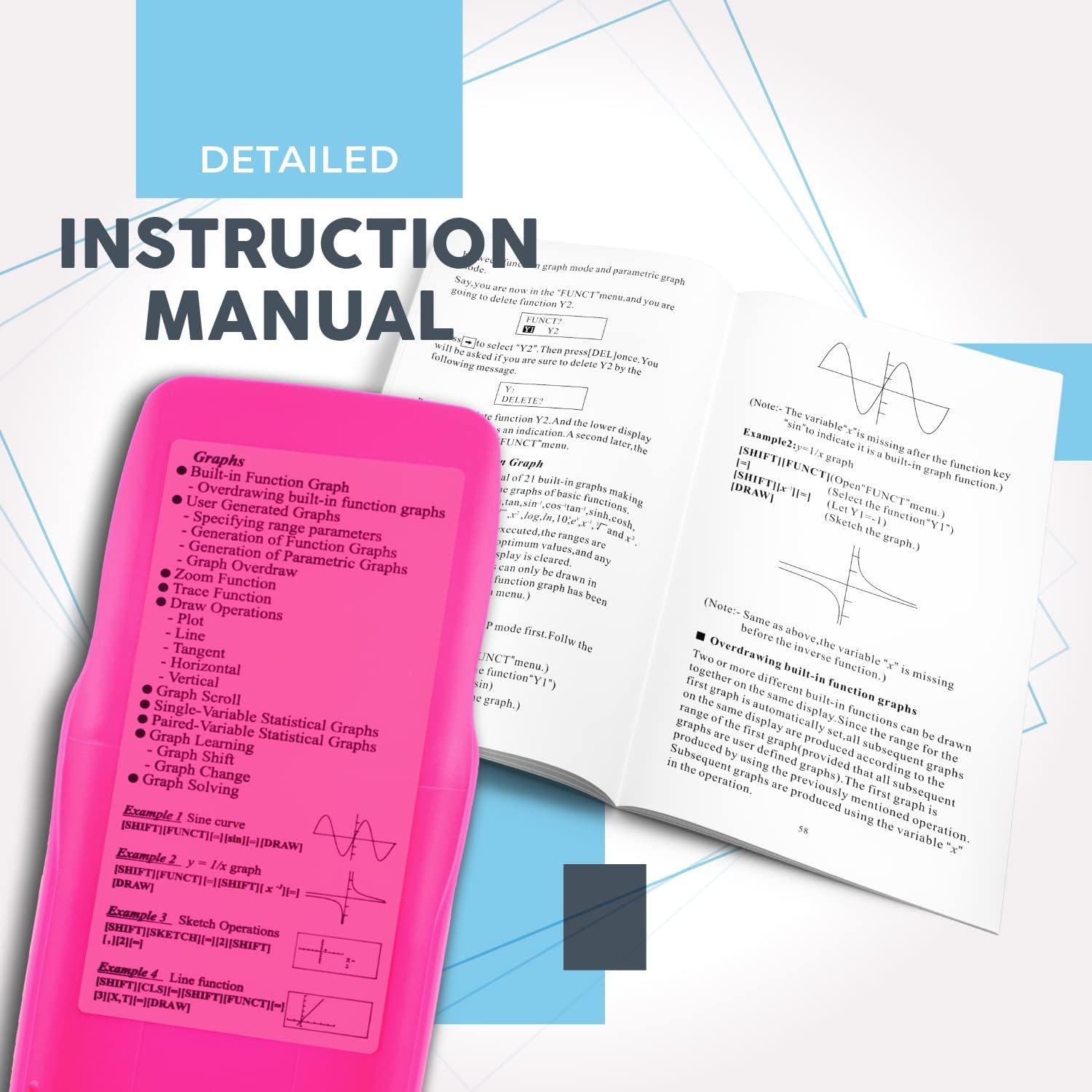 Calculadora Científica Catiga CS-121 Gráfica Rosa 360 Funciones
