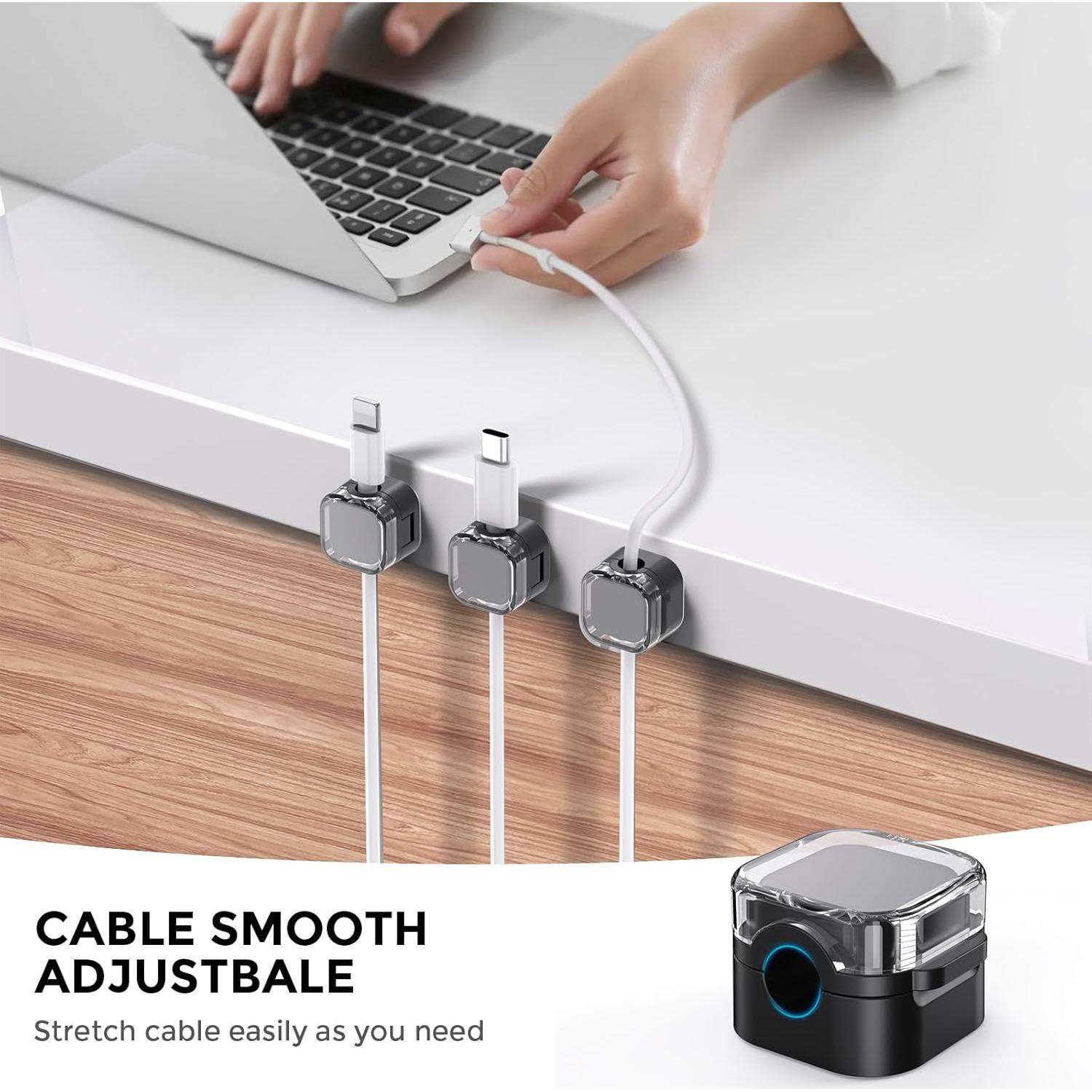 Organizador de Cables Magnético AhaStyle 6 Sujetadores Adhesivos