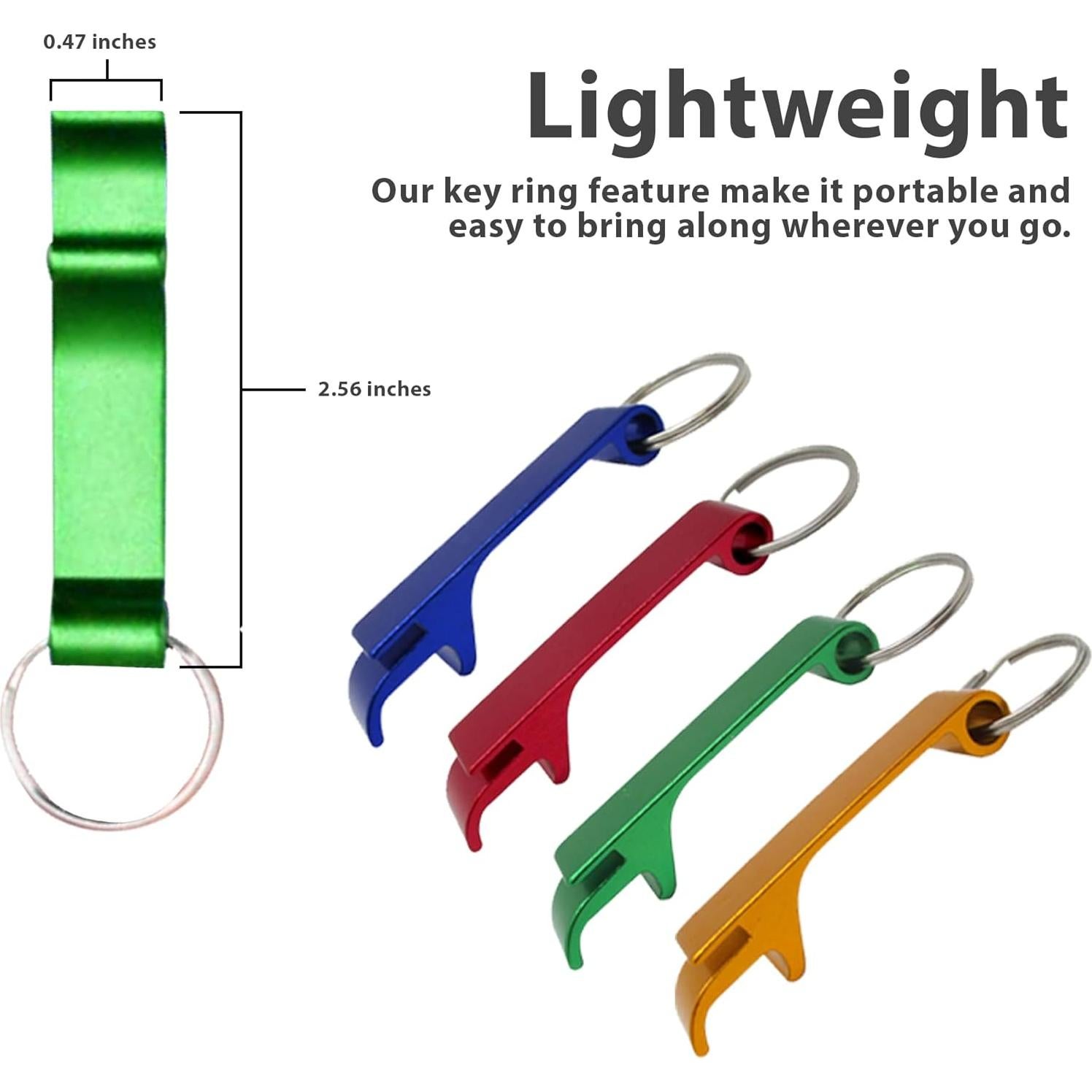 Juego de 4 Abridores de Cerveza Gadgetime USA - Aluminio Ergonómico
