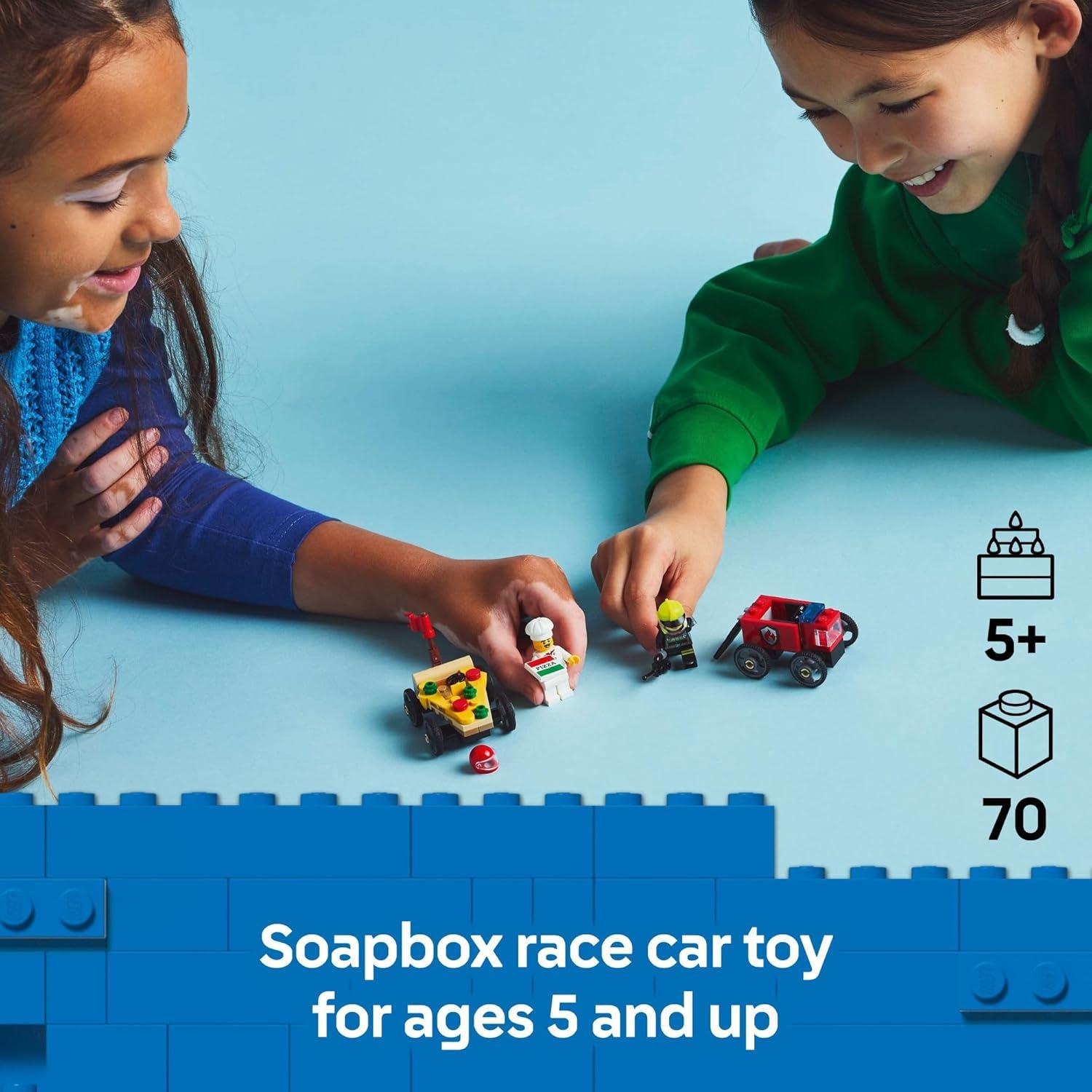 LEGO City Set Pizza vs Camión de Bomberos 60458 - 70 Piezas