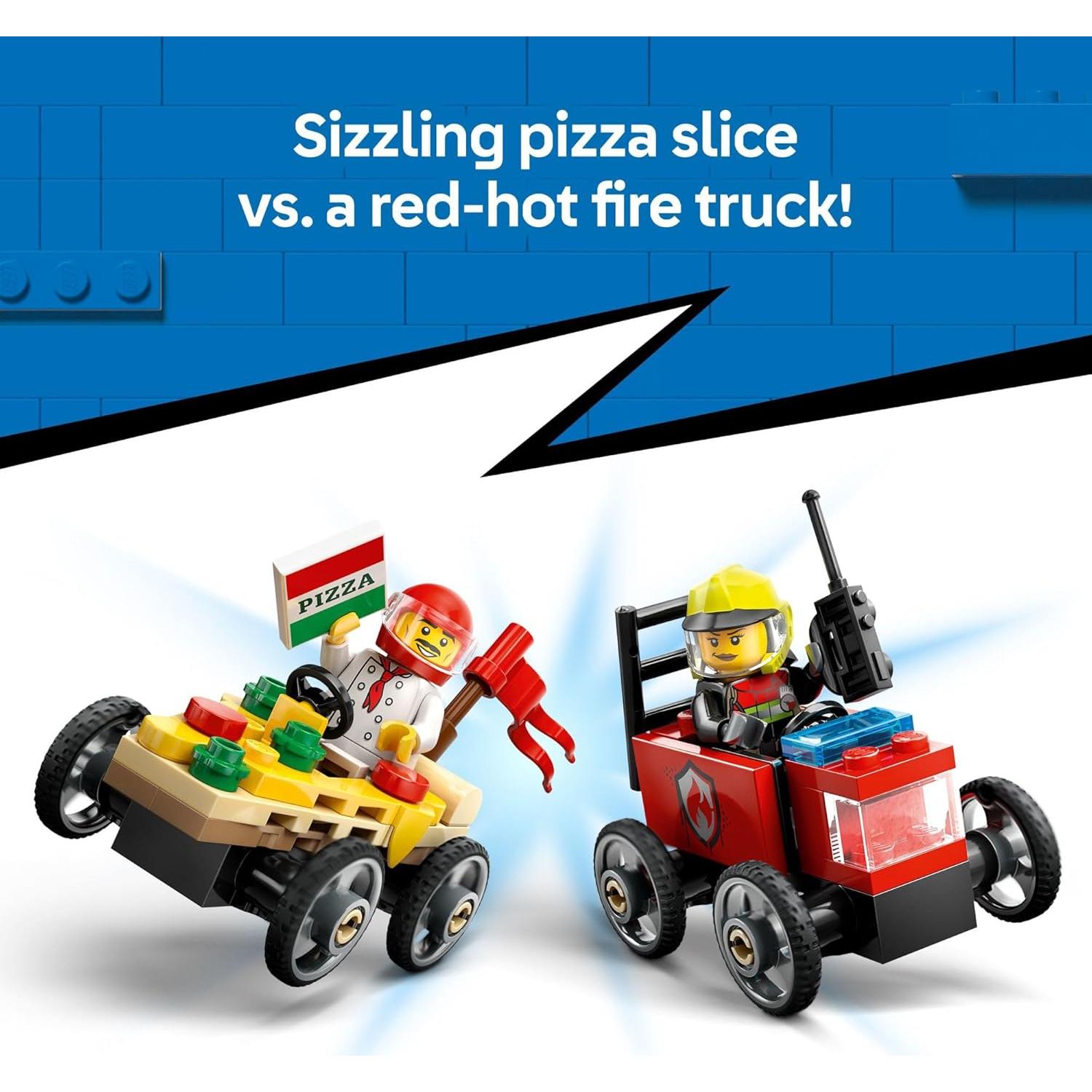 LEGO City Set Pizza vs Camión de Bomberos 60458 - 70 Piezas
