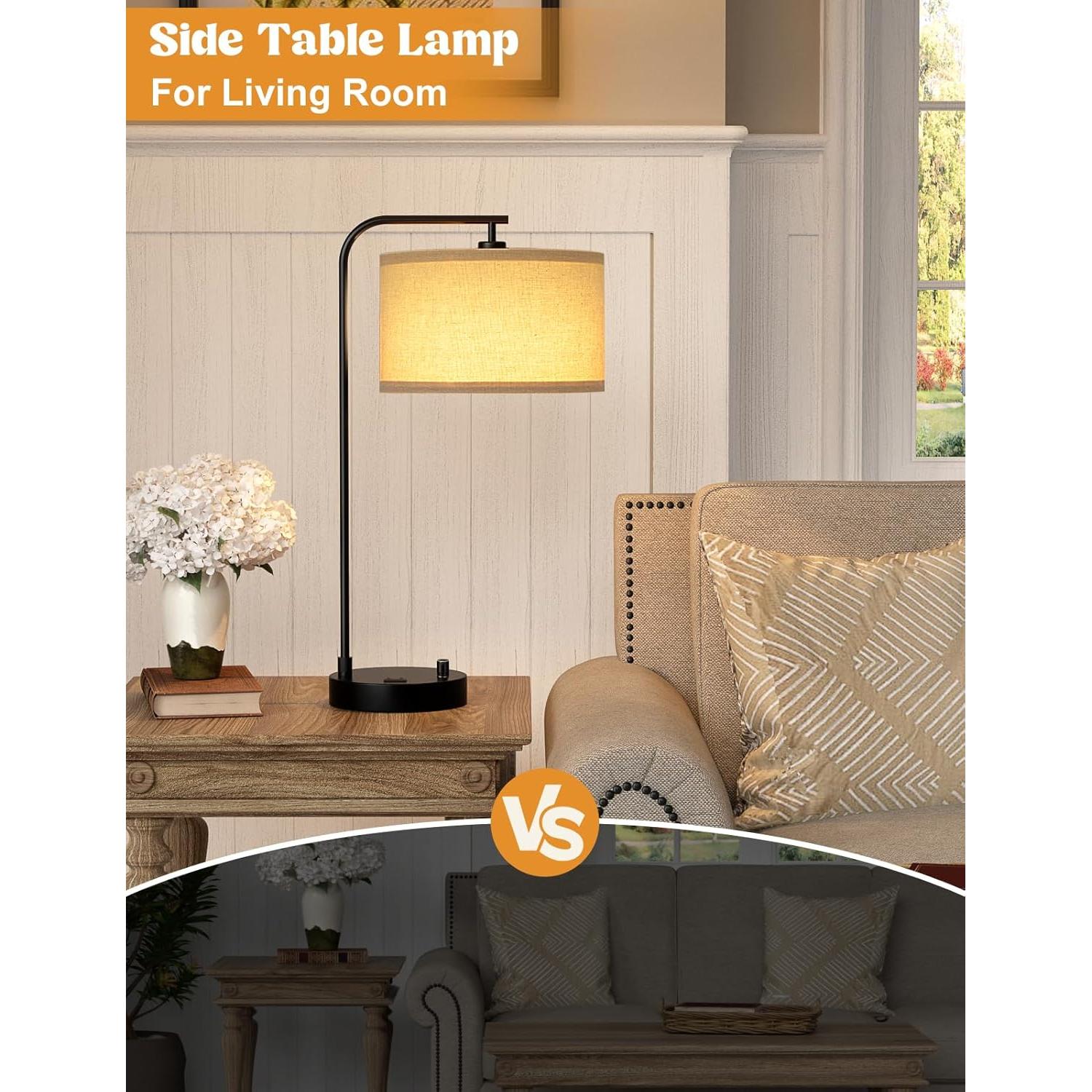 Lámpara de Mesa Regulable Innqoo con USB y Toma de Corriente