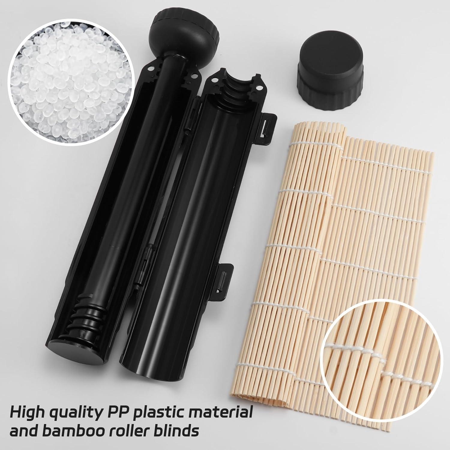 Rodillo de Sushi AISHN 30 cm Negro - Herramienta de Chef