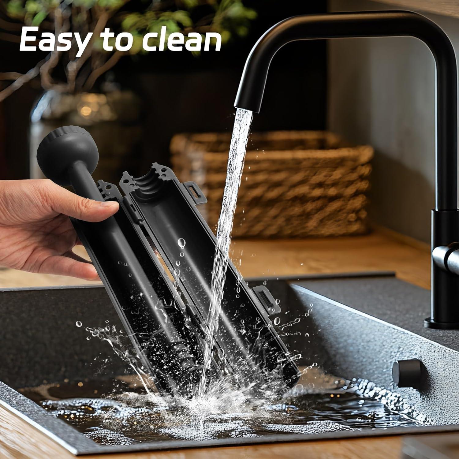 Rodillo de Sushi AISHN 30 cm Negro - Herramienta de Chef