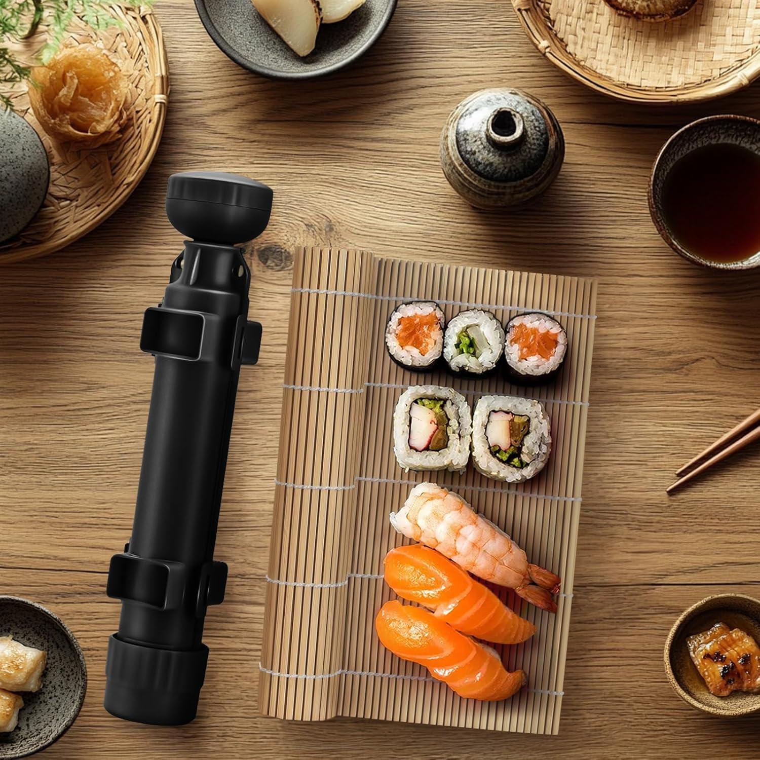 Rodillo de Sushi AISHN 30 cm Negro - Herramienta de Chef